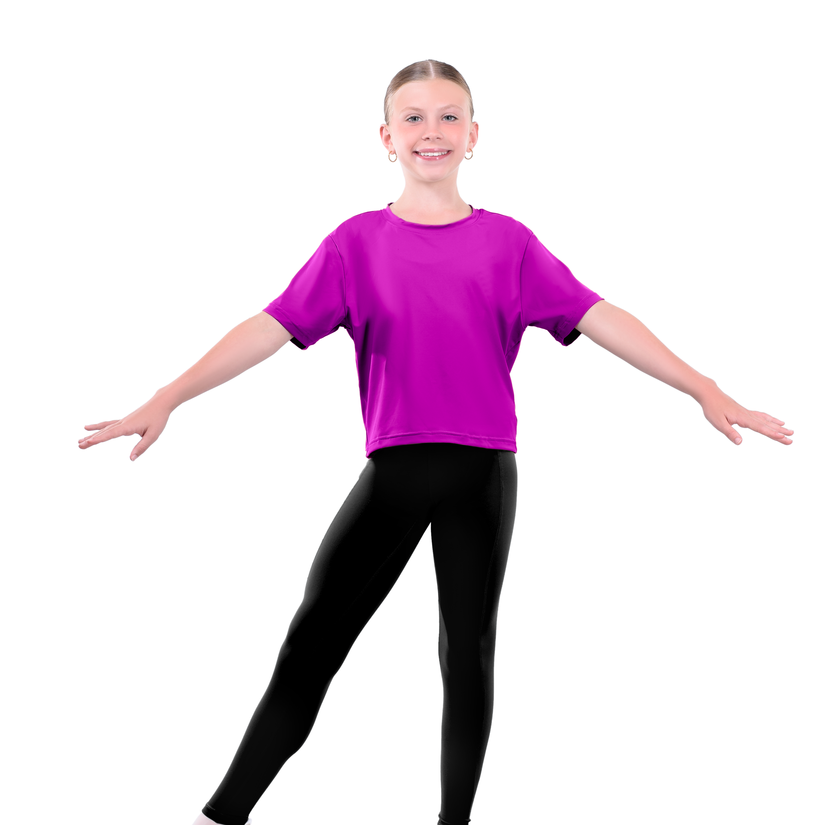 Womens Dance Short Sleeves T-shirt