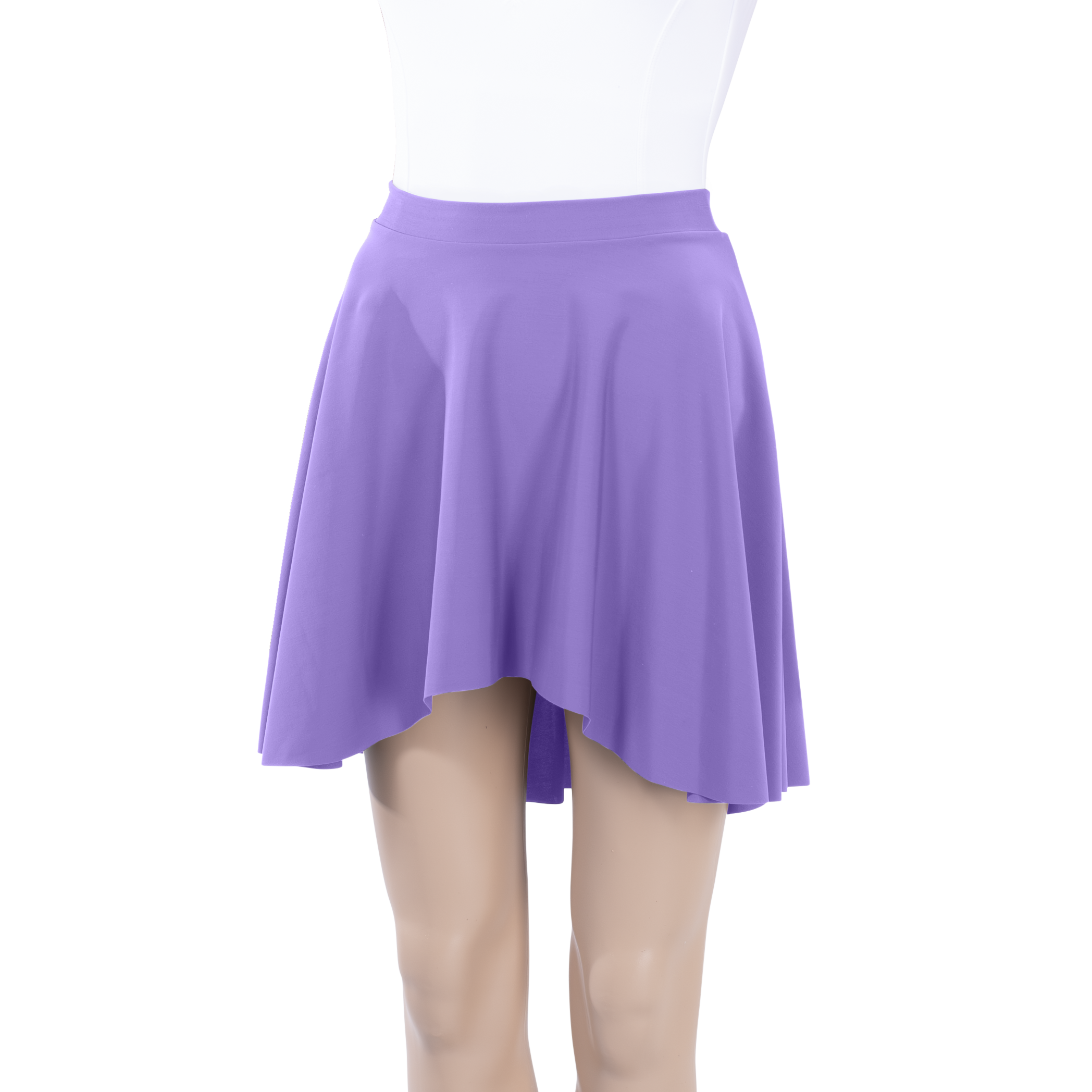 Milliskin High-Low Above Knee Skirt