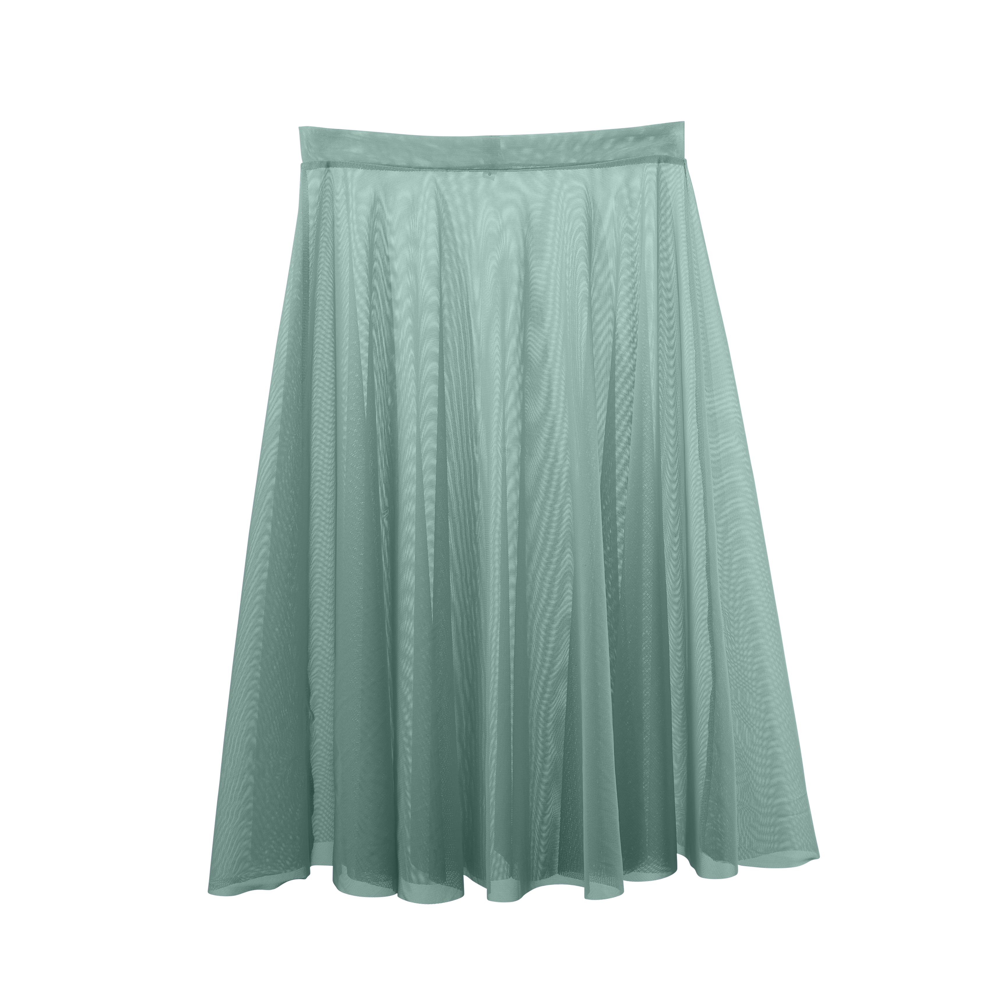 Vinchilight Mesh A-Line Below Knee Skirt