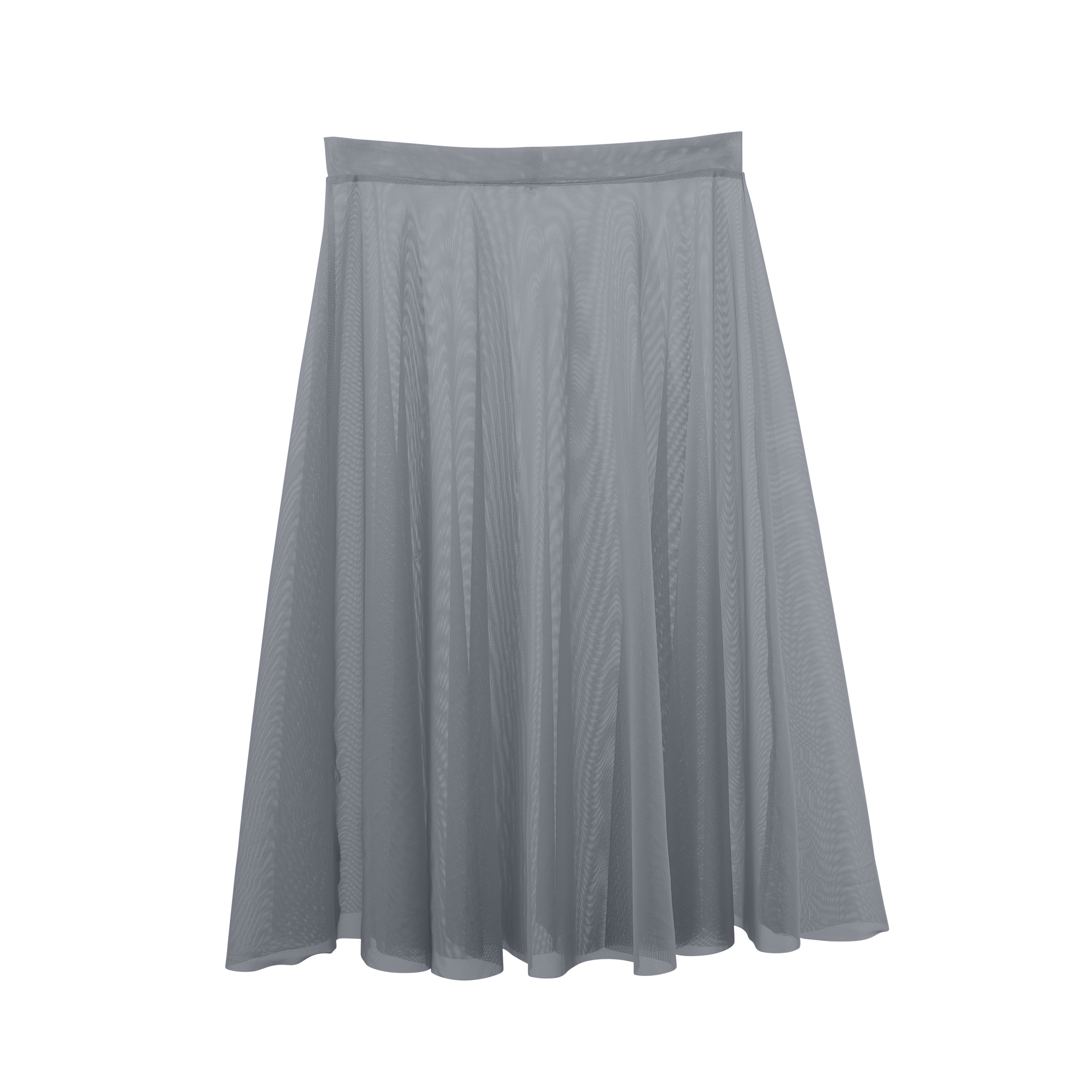 Vinchilight Mesh A-Line Below Knee Skirt