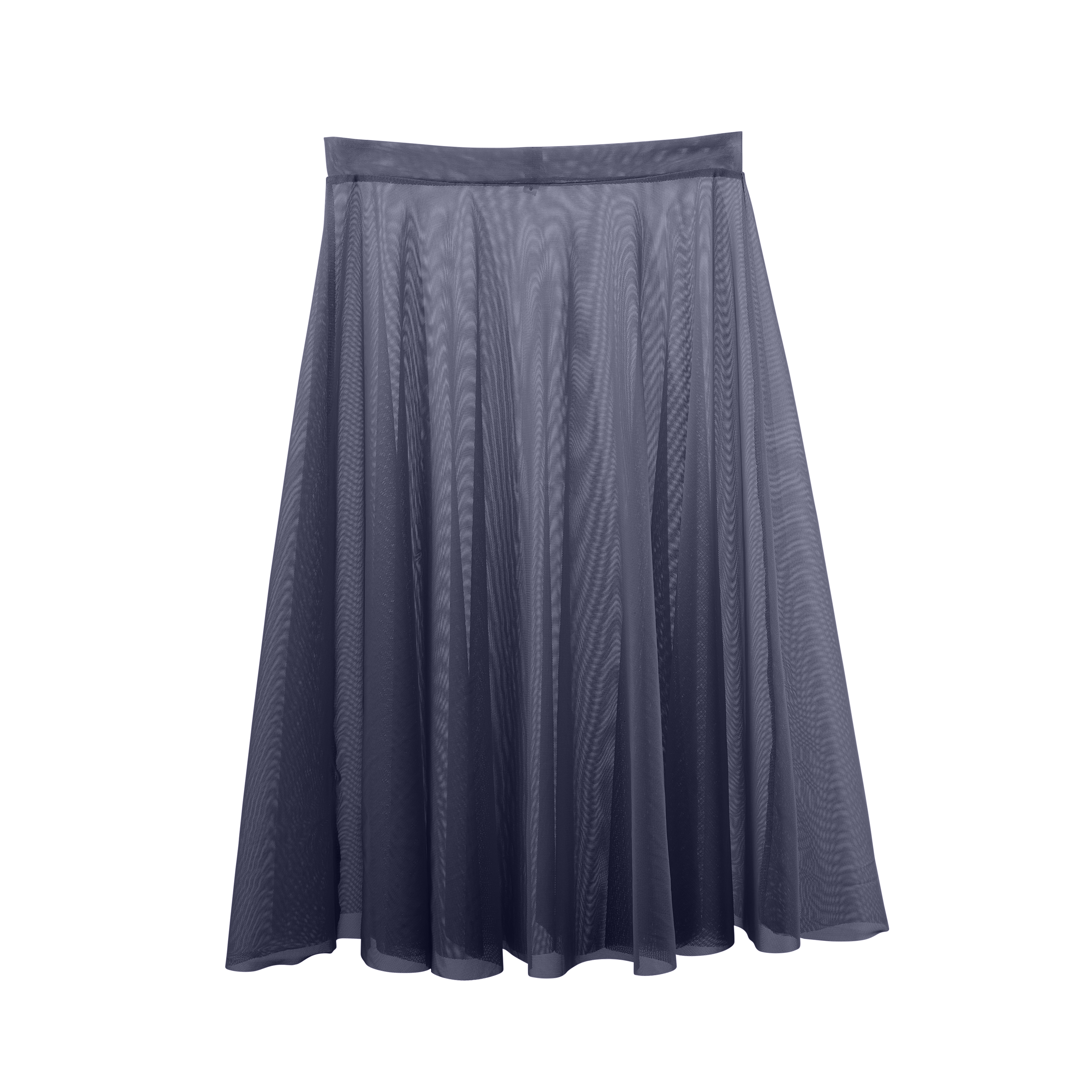 Vinchilight Mesh A-Line Below Knee Skirt