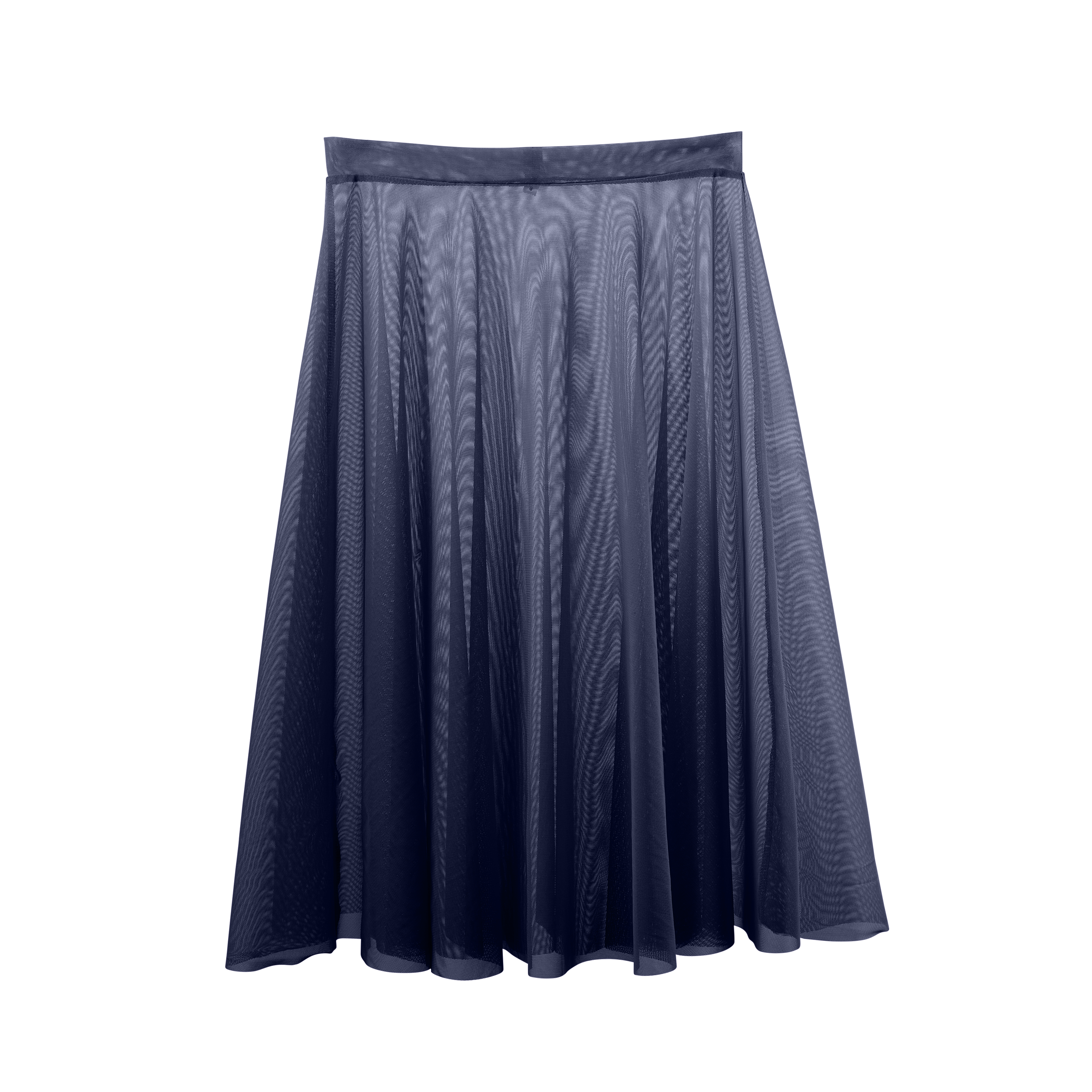 Vinchilight Mesh A-Line Below Knee Skirt