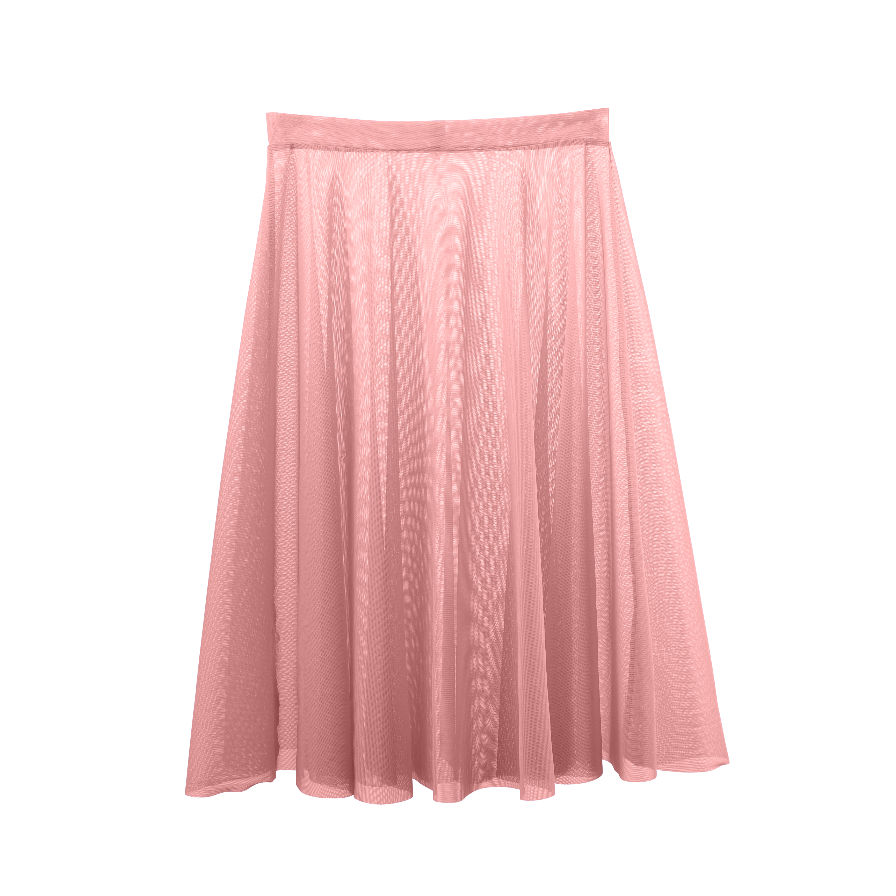 Vinchilight Mesh A-Line Below Knee Skirt