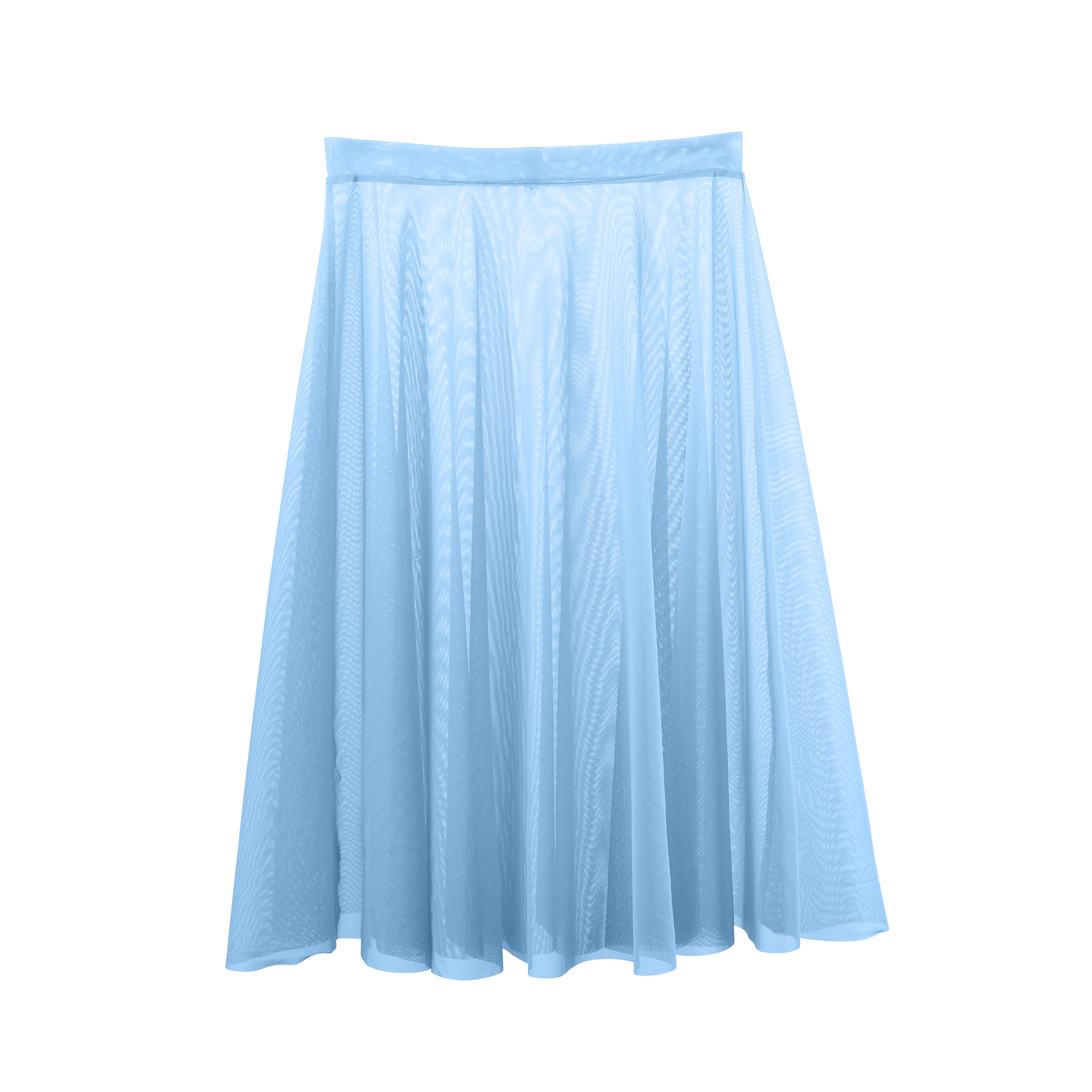 Vinchilight Mesh A-Line Below Knee Skirt