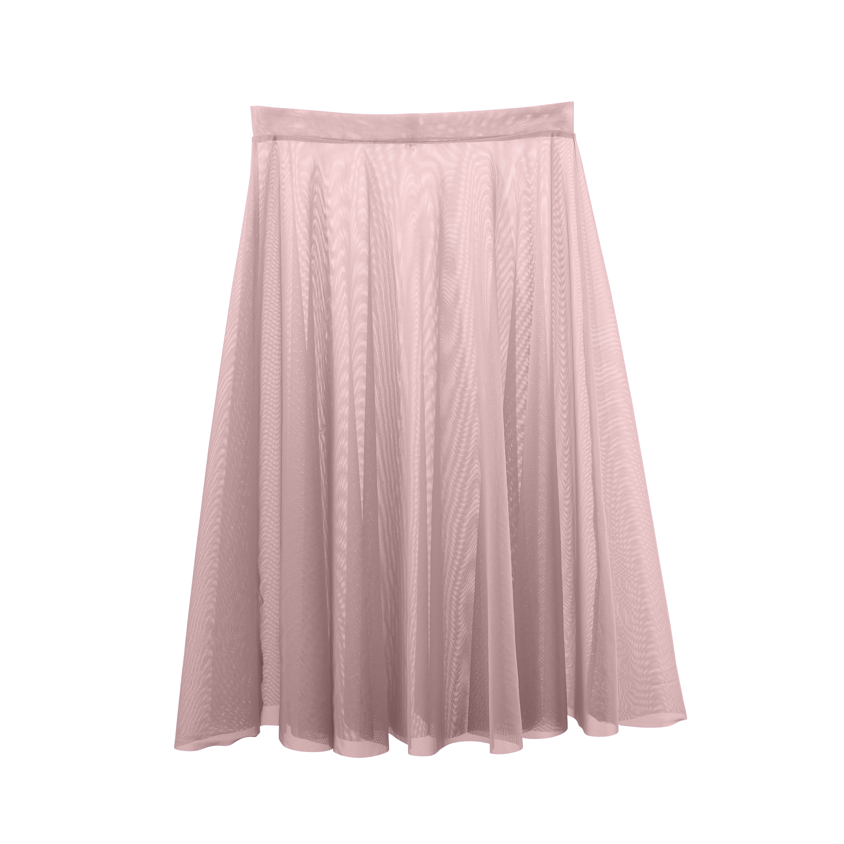 Vinchilight Mesh A-Line Below Knee Skirt