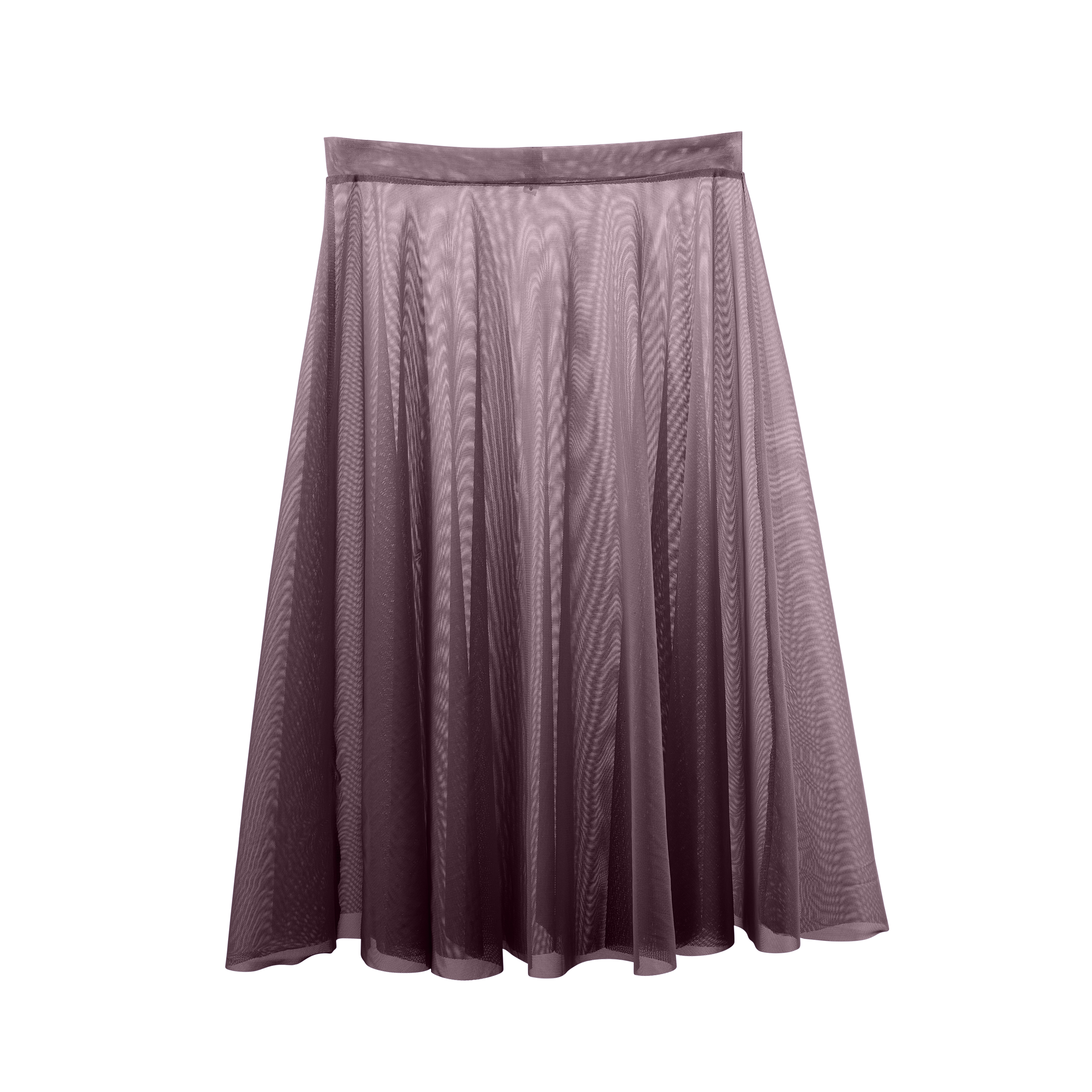 Vinchilight Mesh A-Line Below Knee Skirt