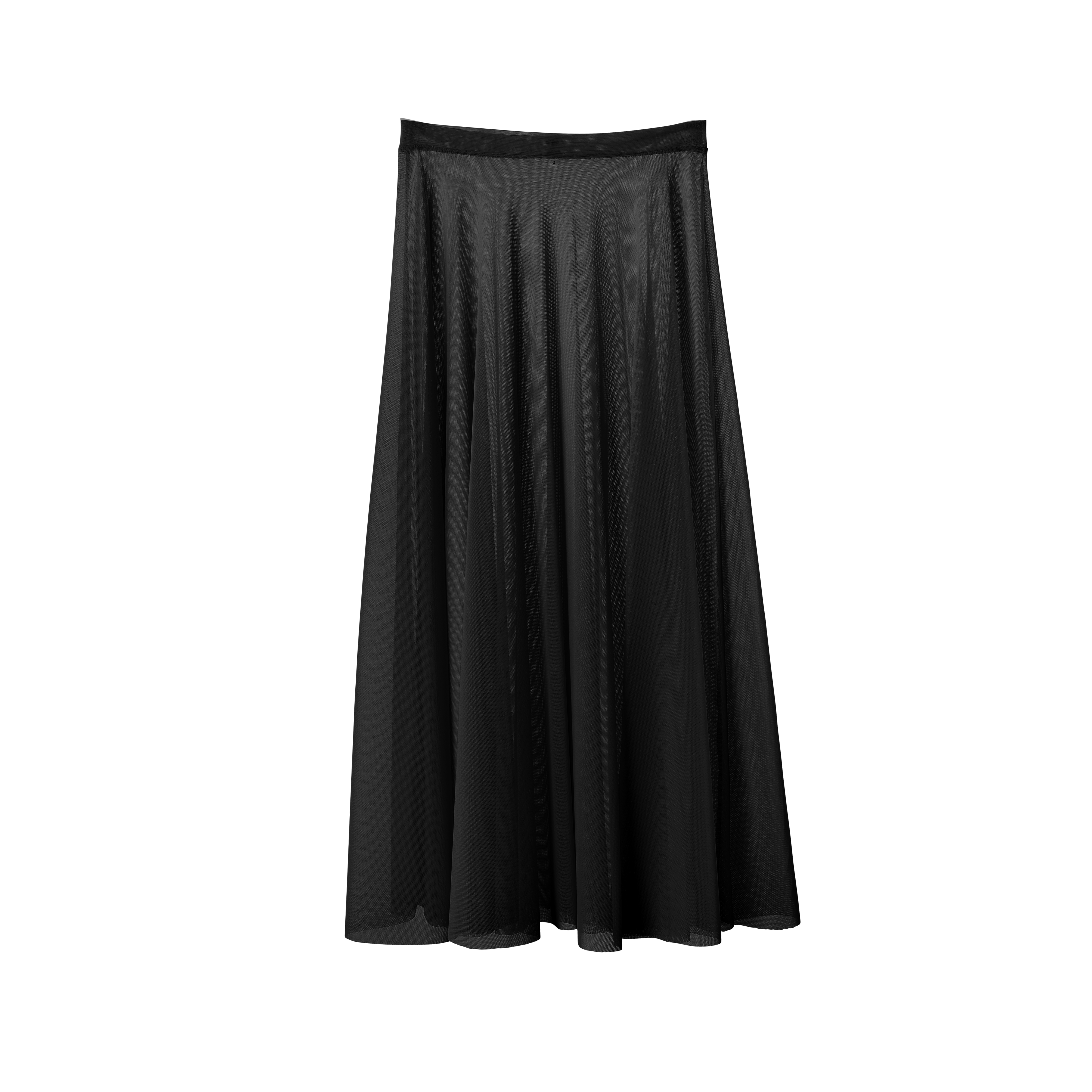 Vinchilight Mesh A-Line Maxi Skirt