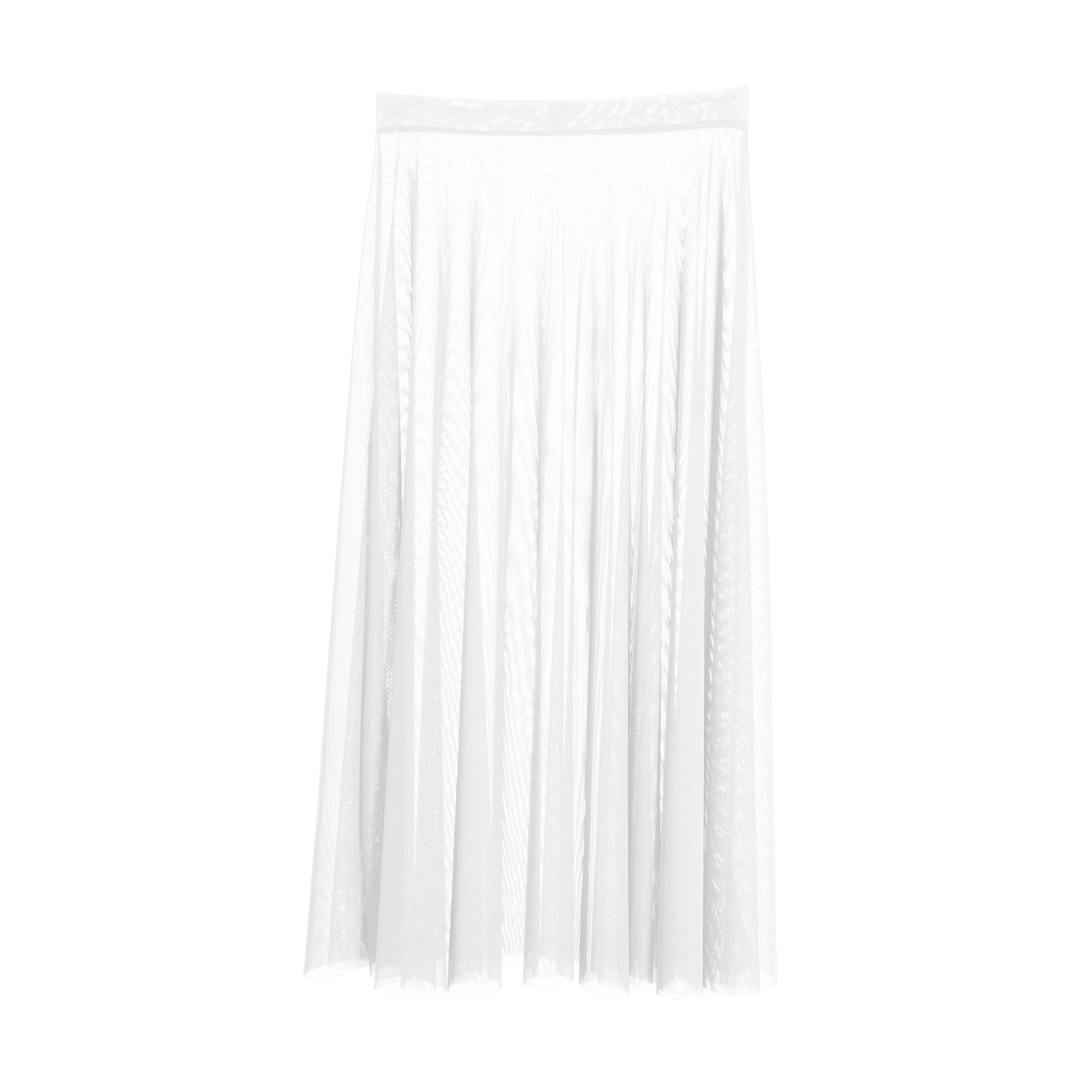 Vinchilight Mesh A-Line Midi Skirt
