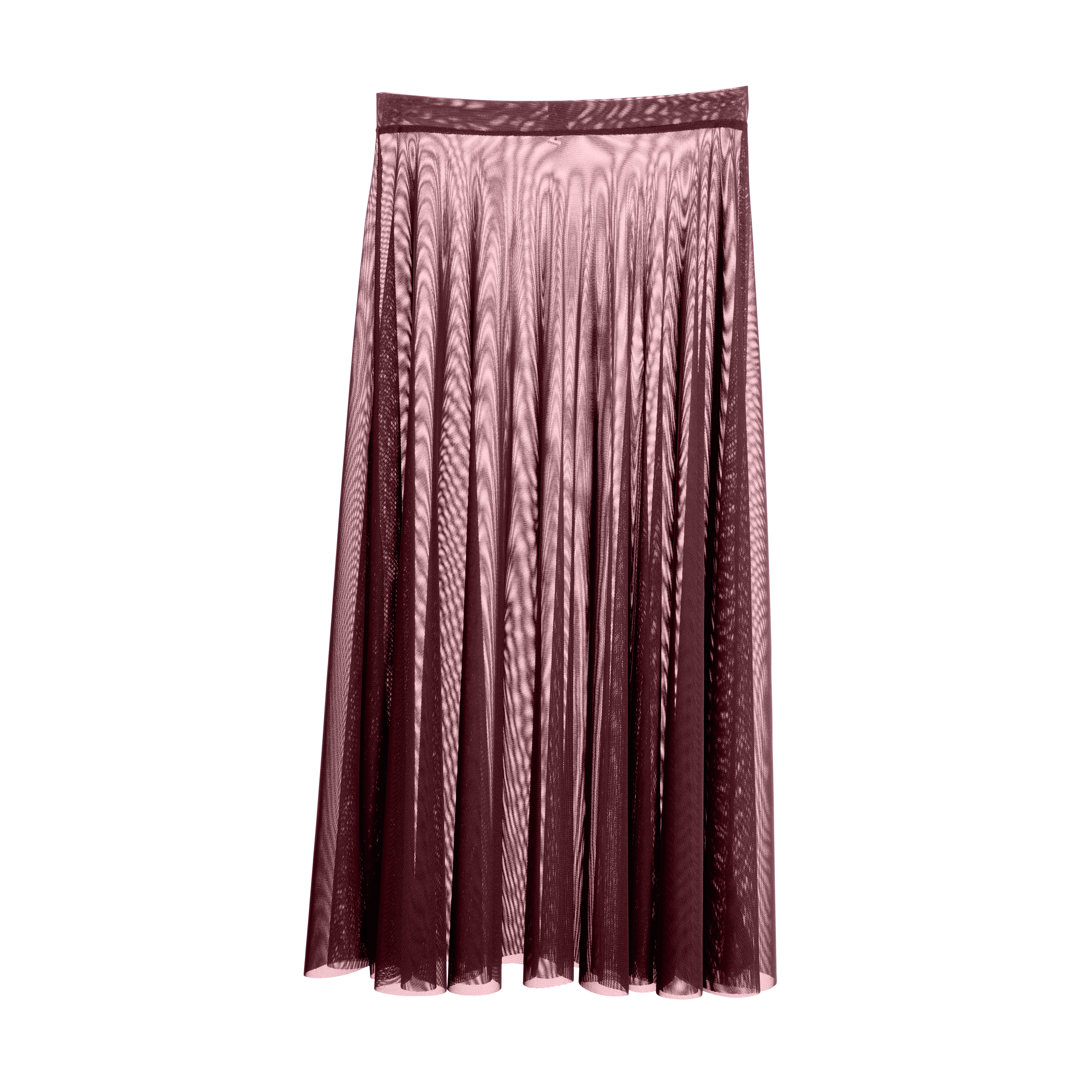 Vinchilight Mesh A-Line Midi Skirt