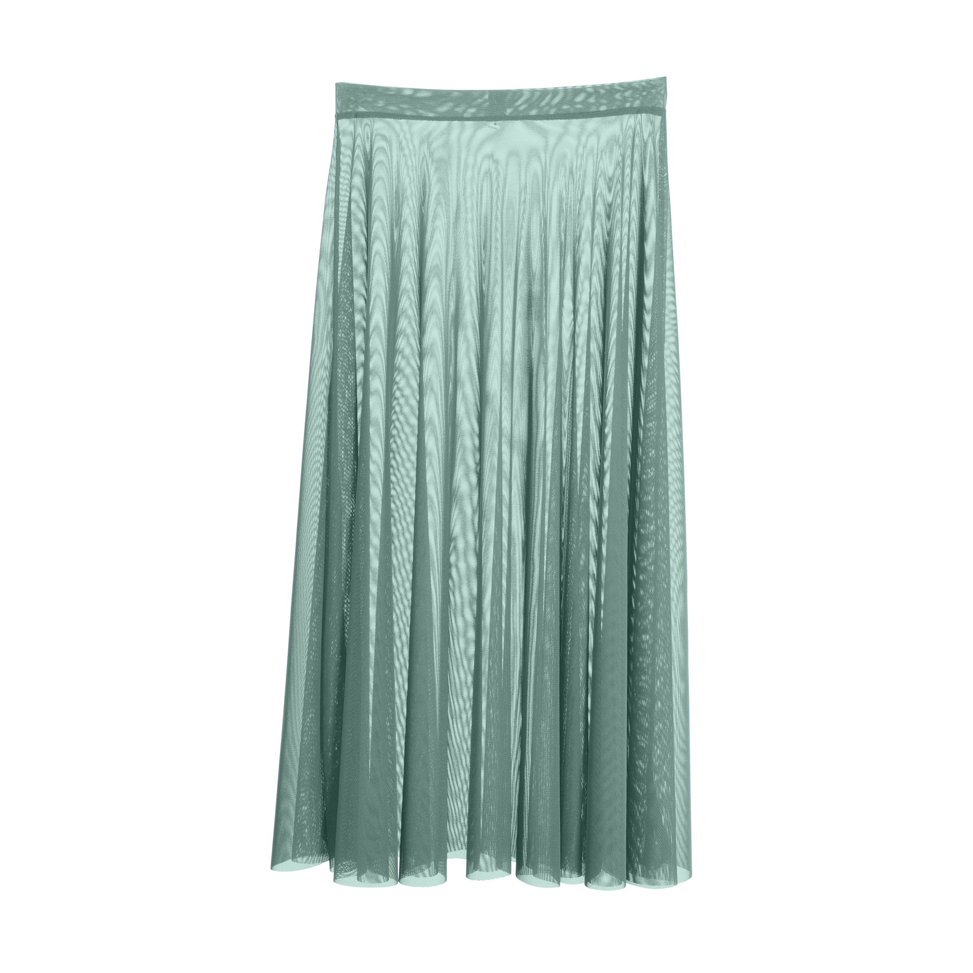 Vinchilight Mesh A-Line Midi Skirt