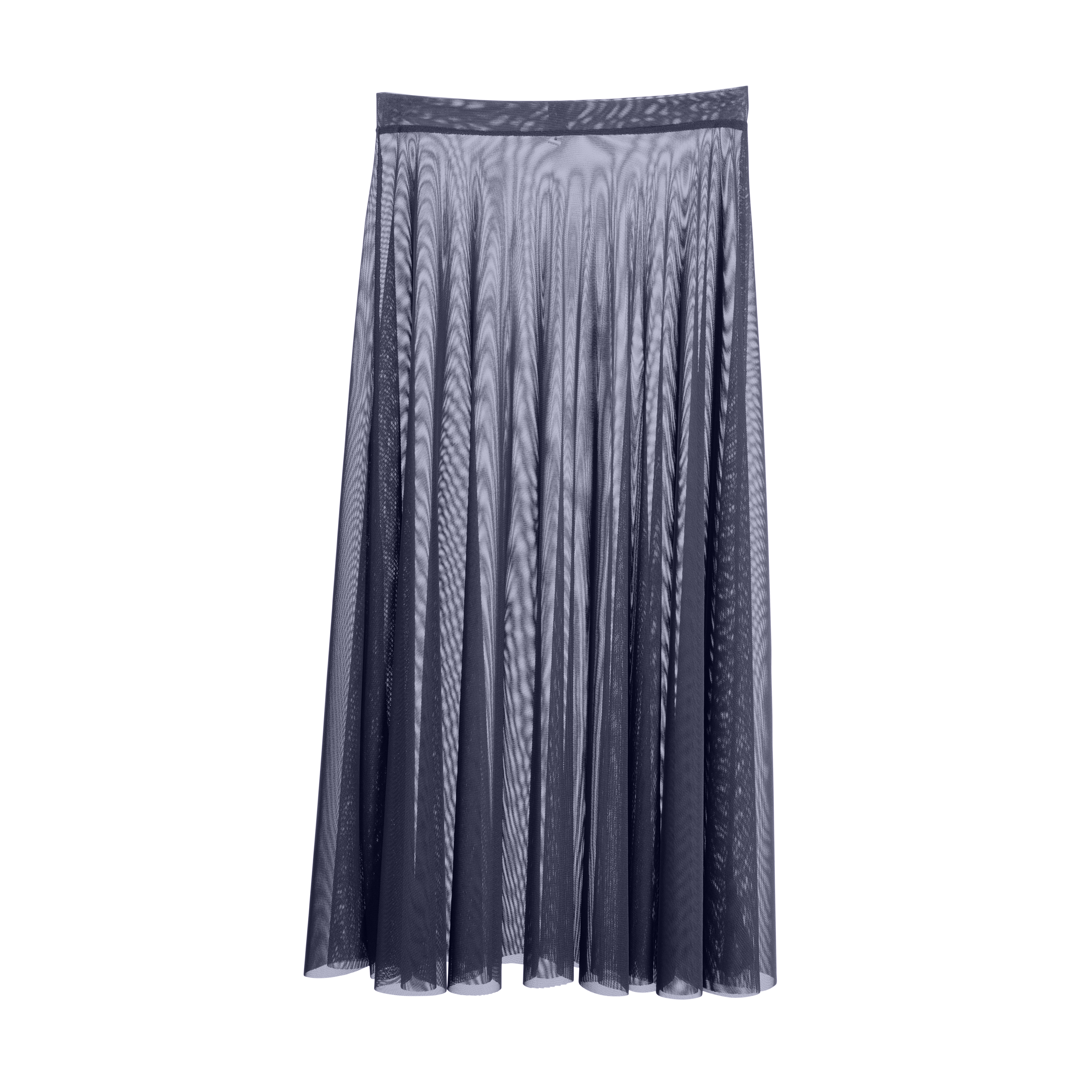 Vinchilight Mesh A-Line Midi Skirt