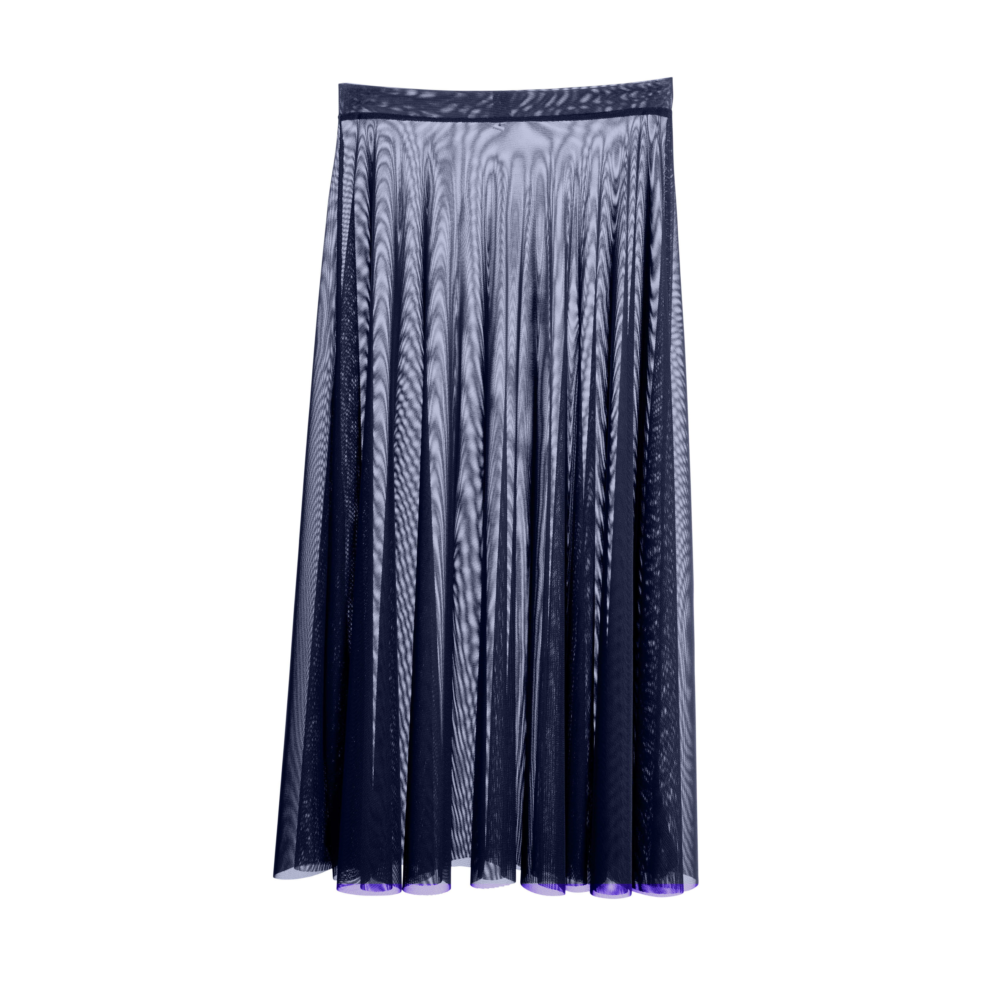 Vinchilight Mesh A-Line Midi Skirt