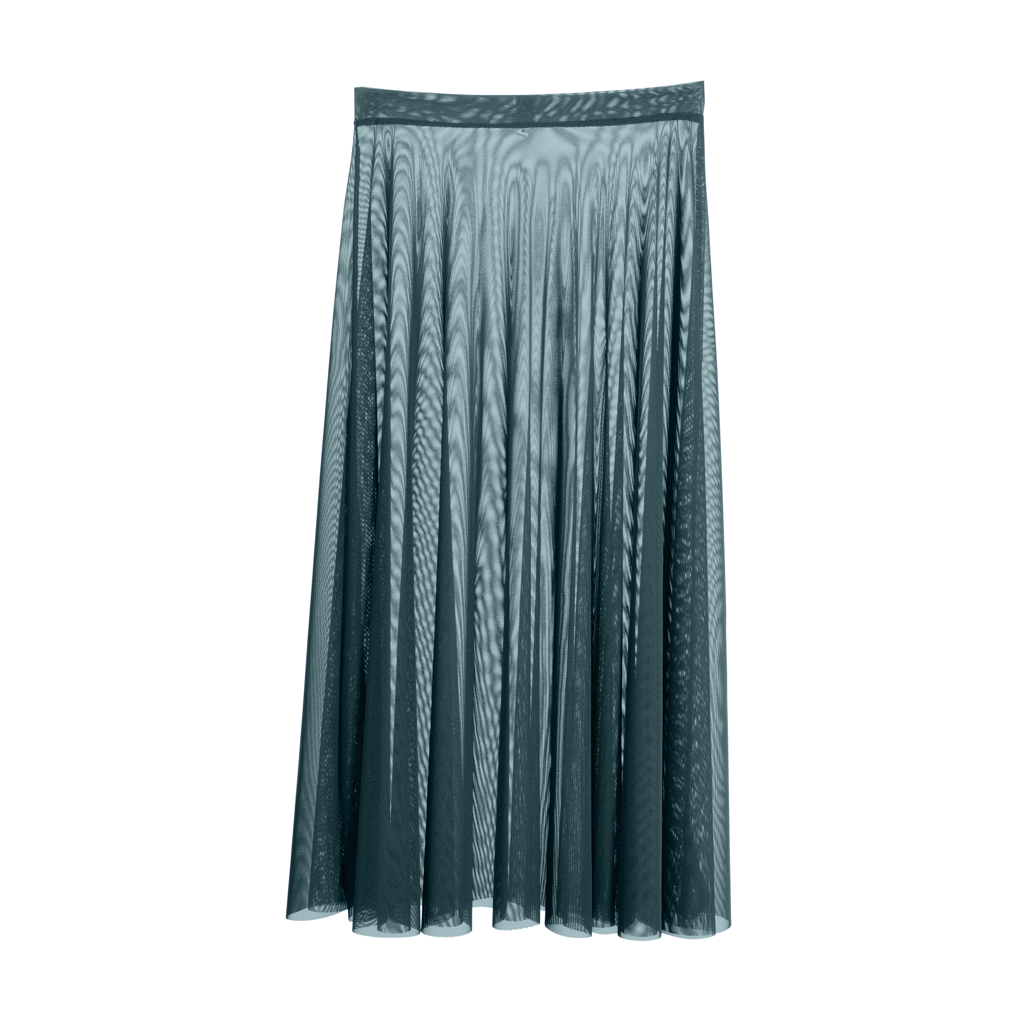 Vinchilight Mesh A-Line Midi Skirt