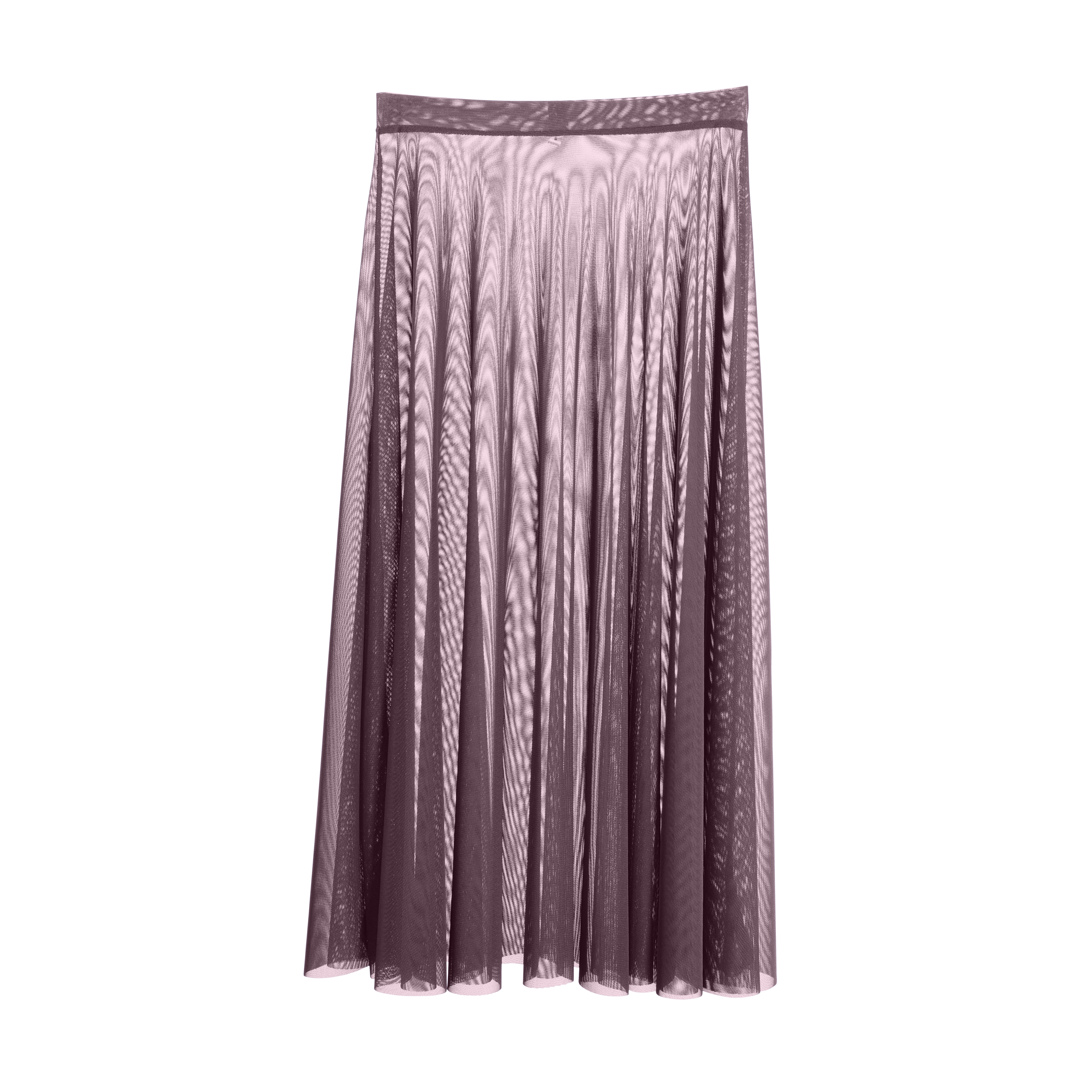 Vinchilight Mesh A-Line Midi Skirt