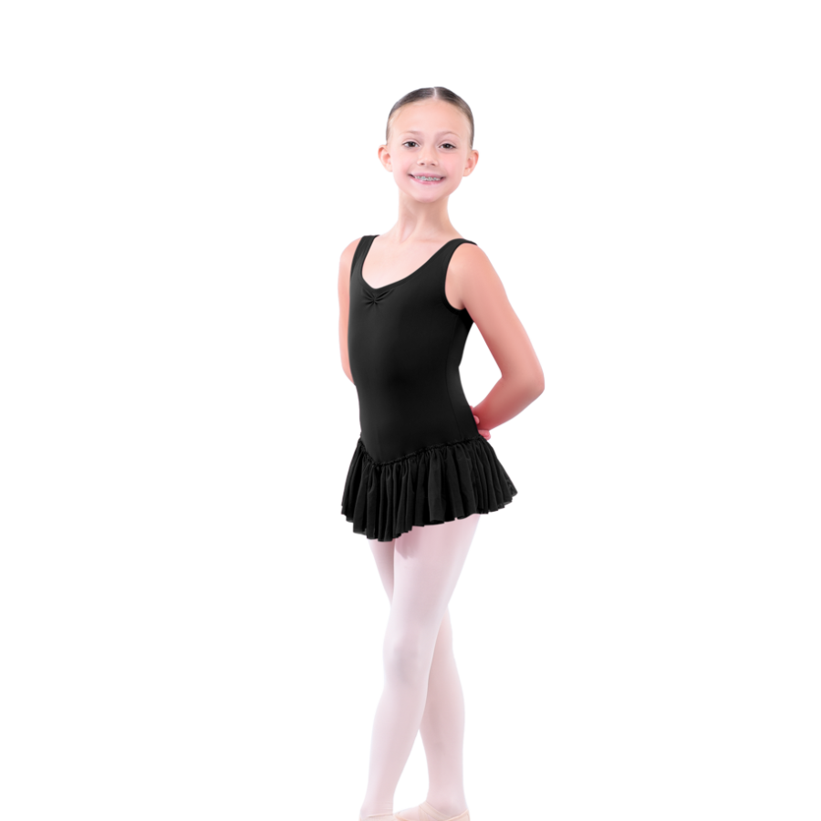Skirted Tank with Layered Mesh