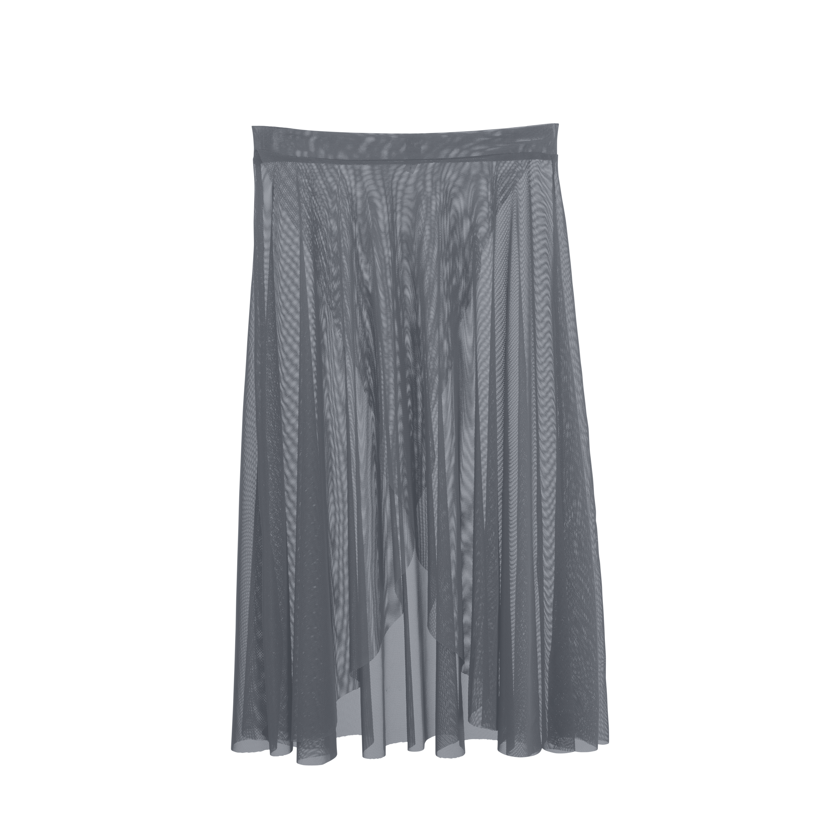 Vinchilight Mesh Criss Cross Below Knee Skirt