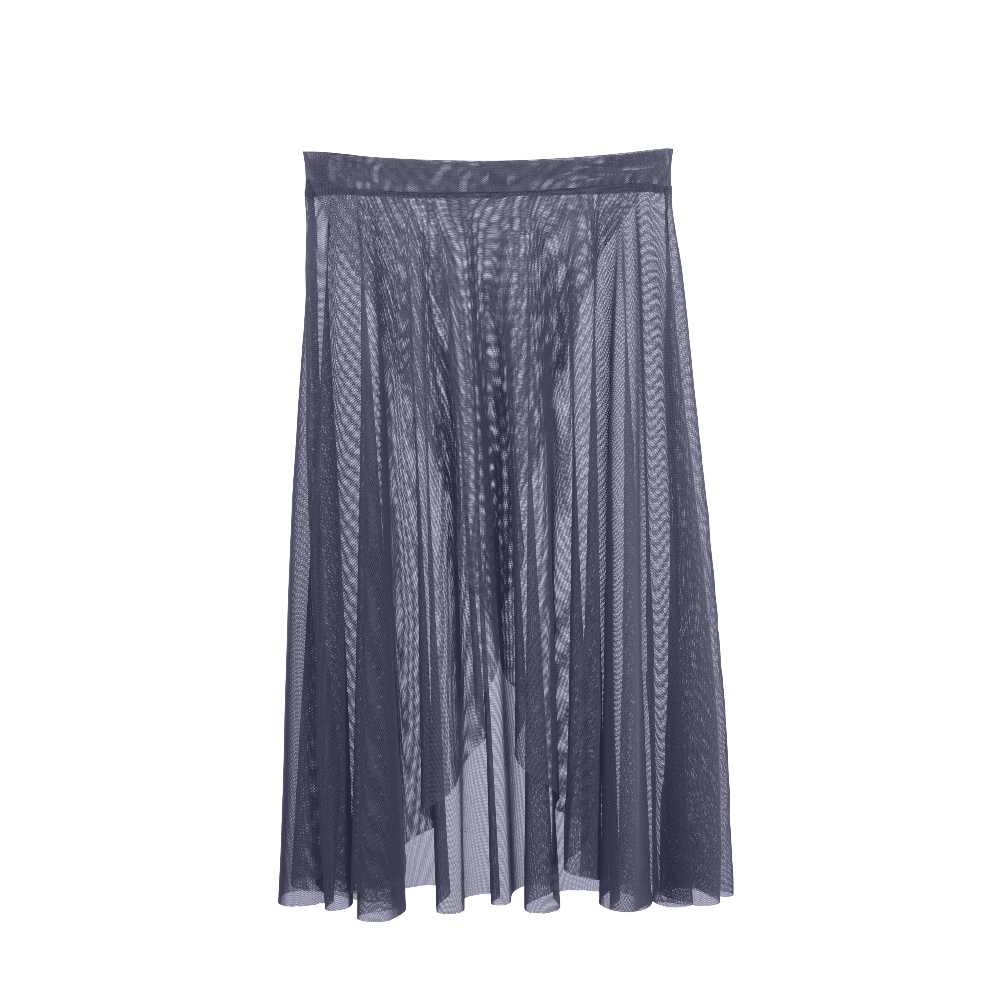 Vinchilight Mesh Criss Cross Below Knee Skirt