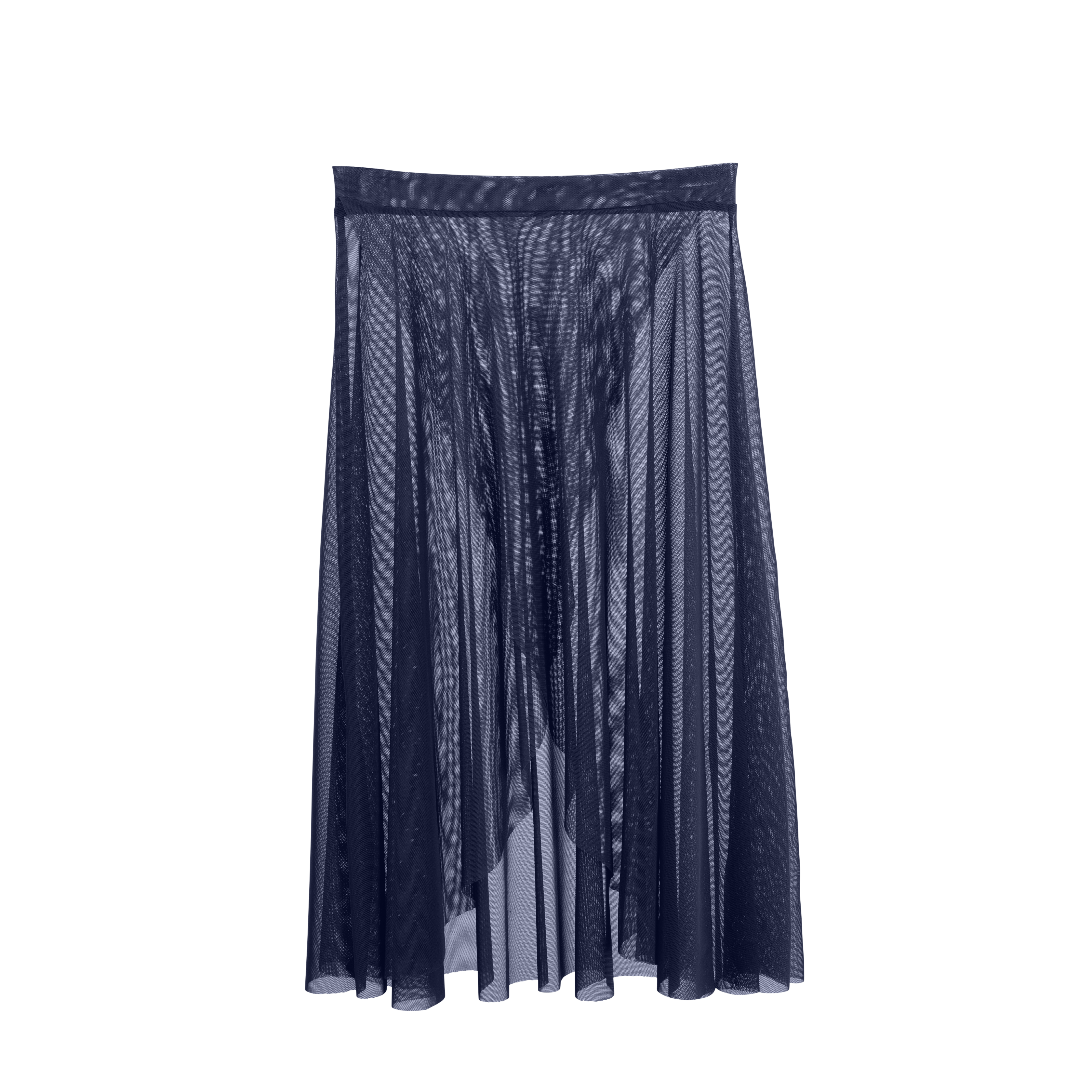 Vinchilight Mesh Criss Cross Below Knee Skirt