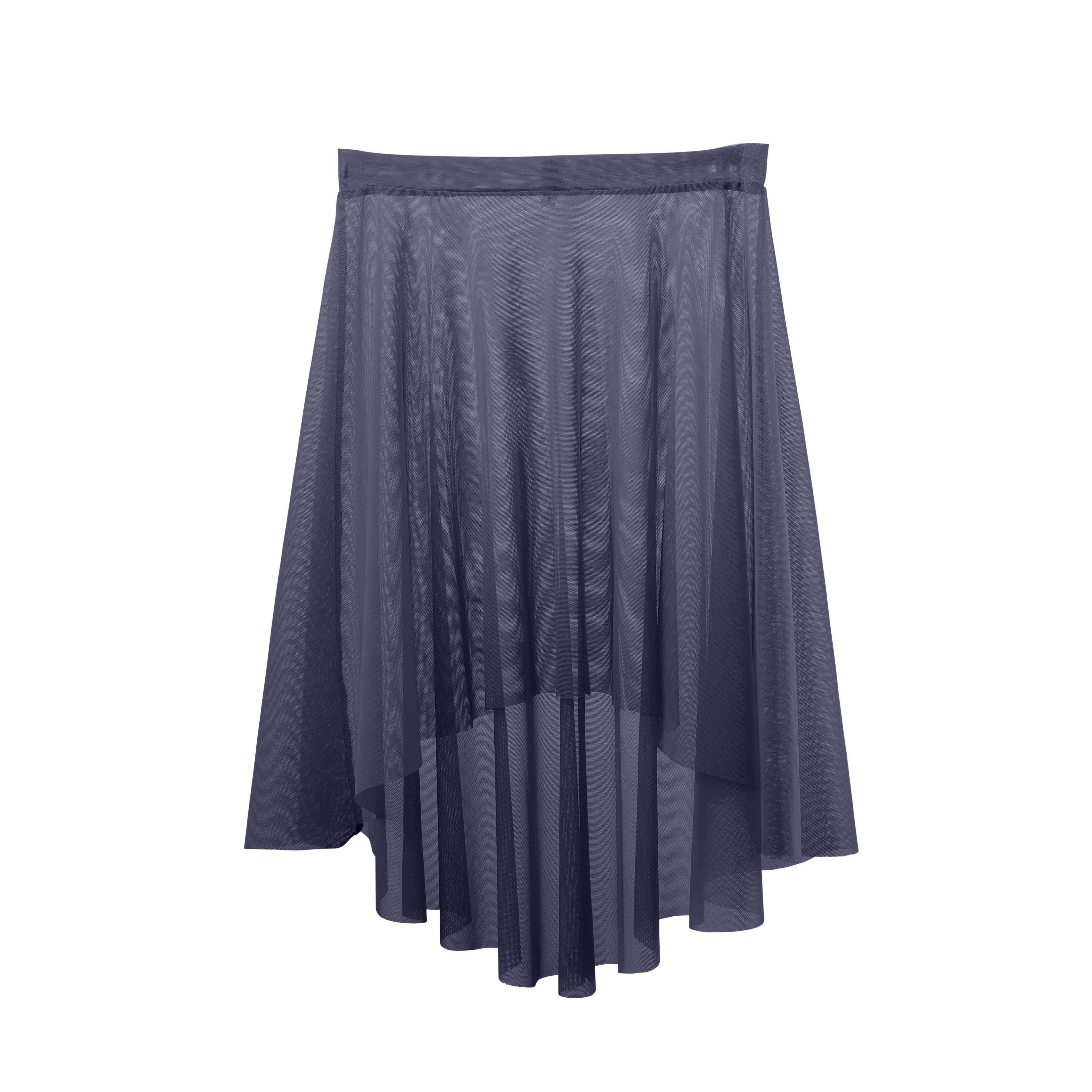 Vinchilight Mesh High-Low Below Knee Skirt