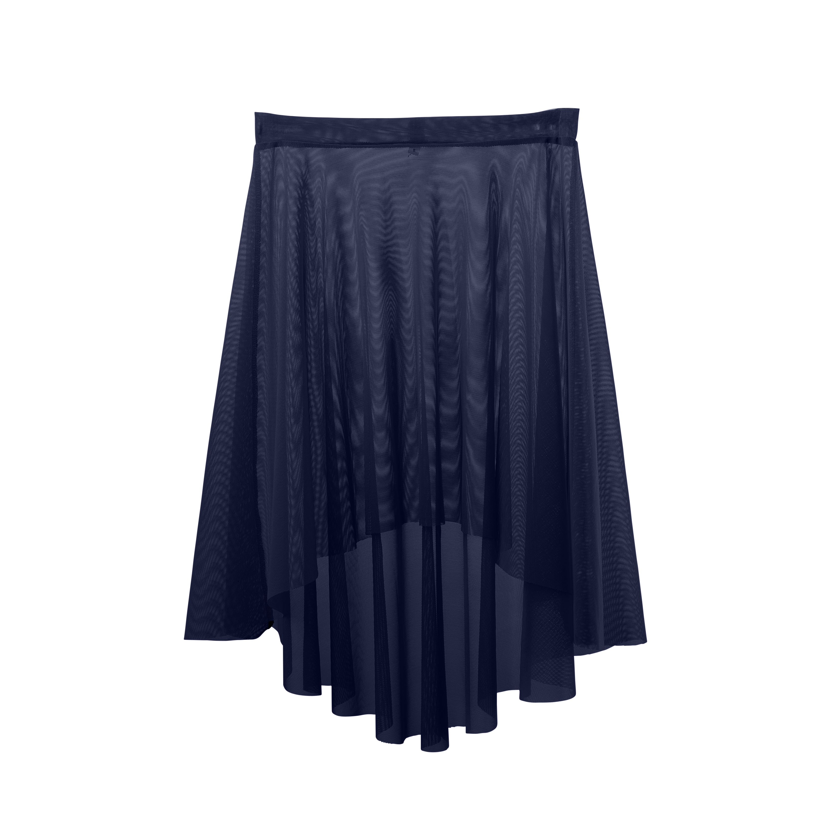 Vinchilight Mesh High-Low Below Knee Skirt