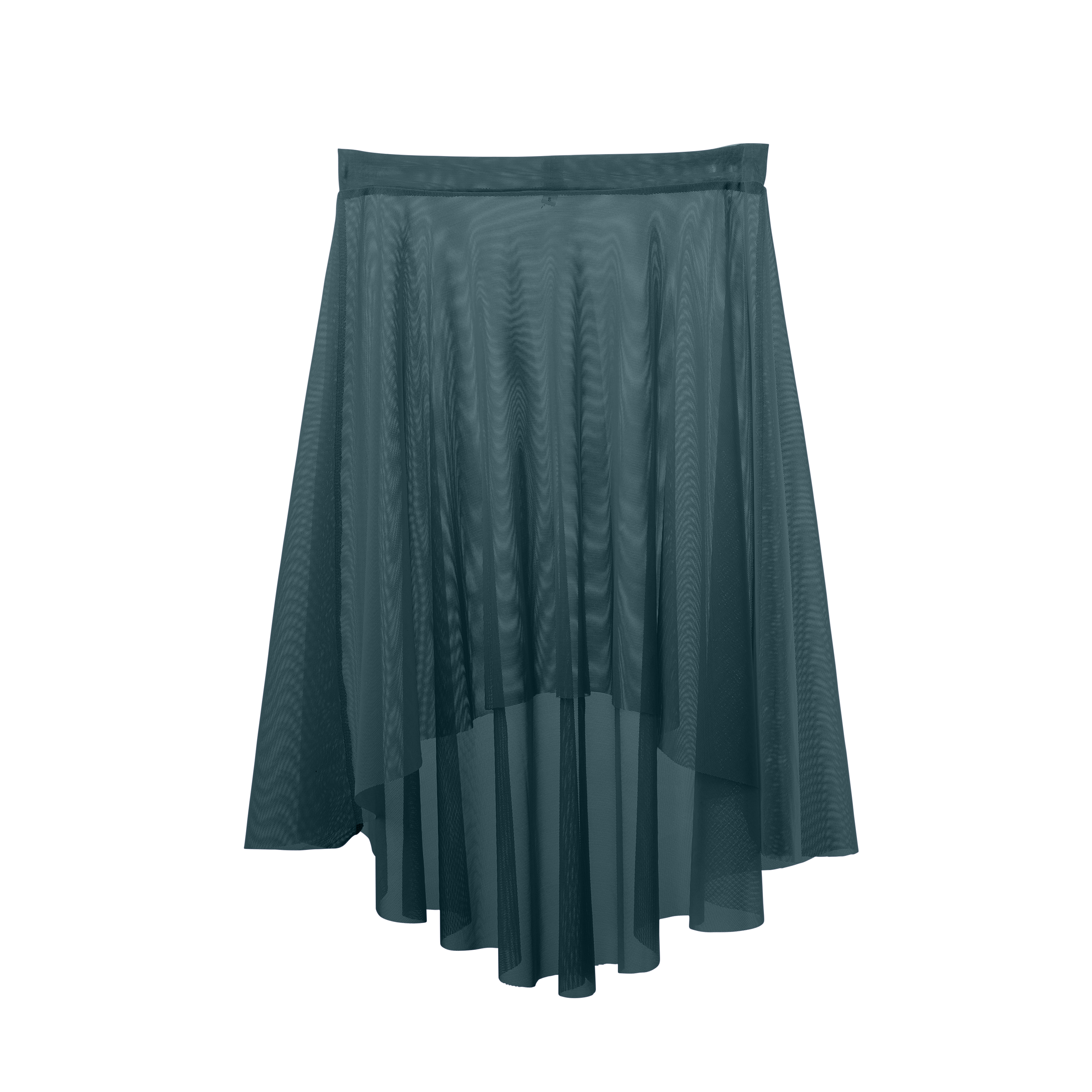 Vinchilight Mesh High-Low Below Knee Skirt