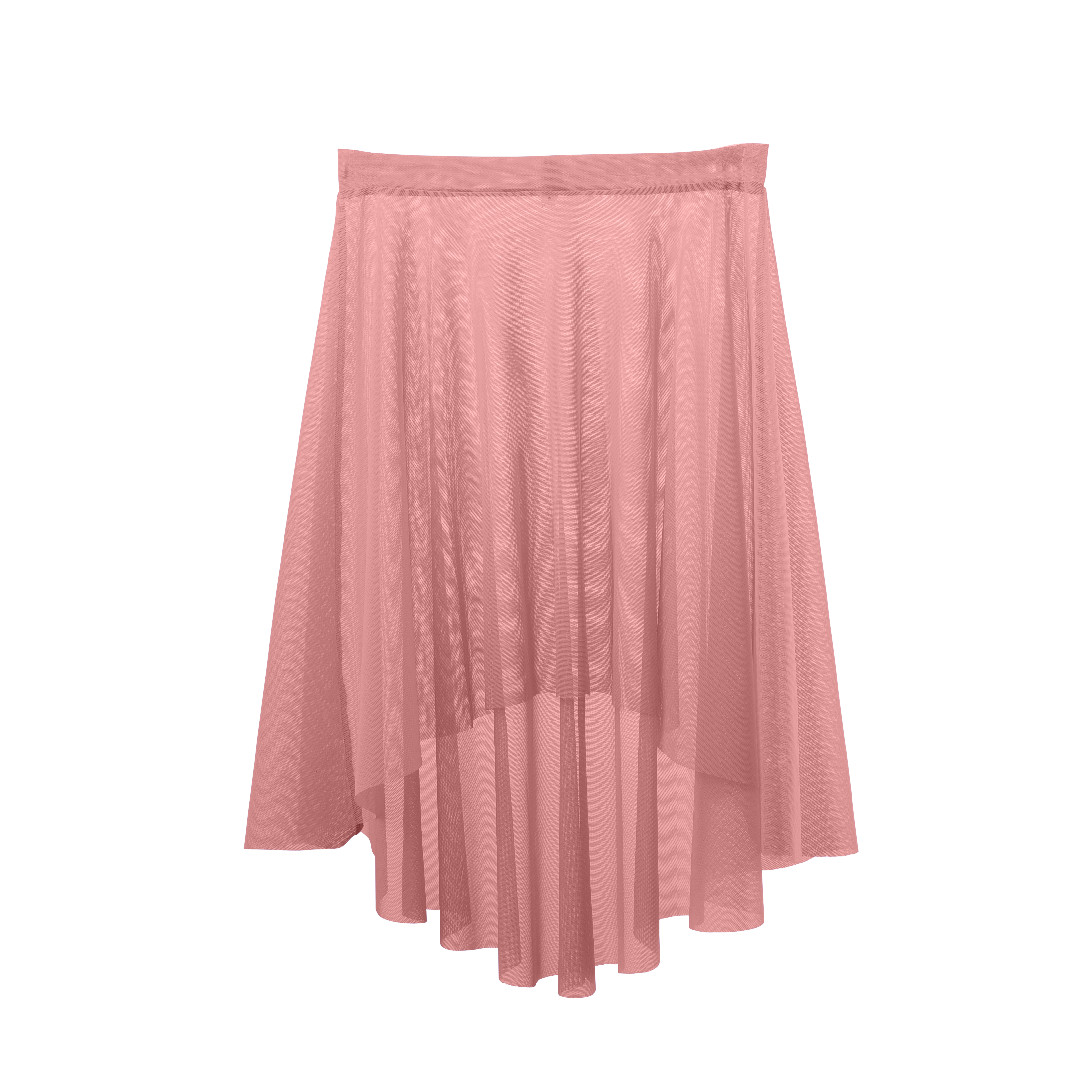 Vinchilight Mesh High-Low Below Knee Skirt