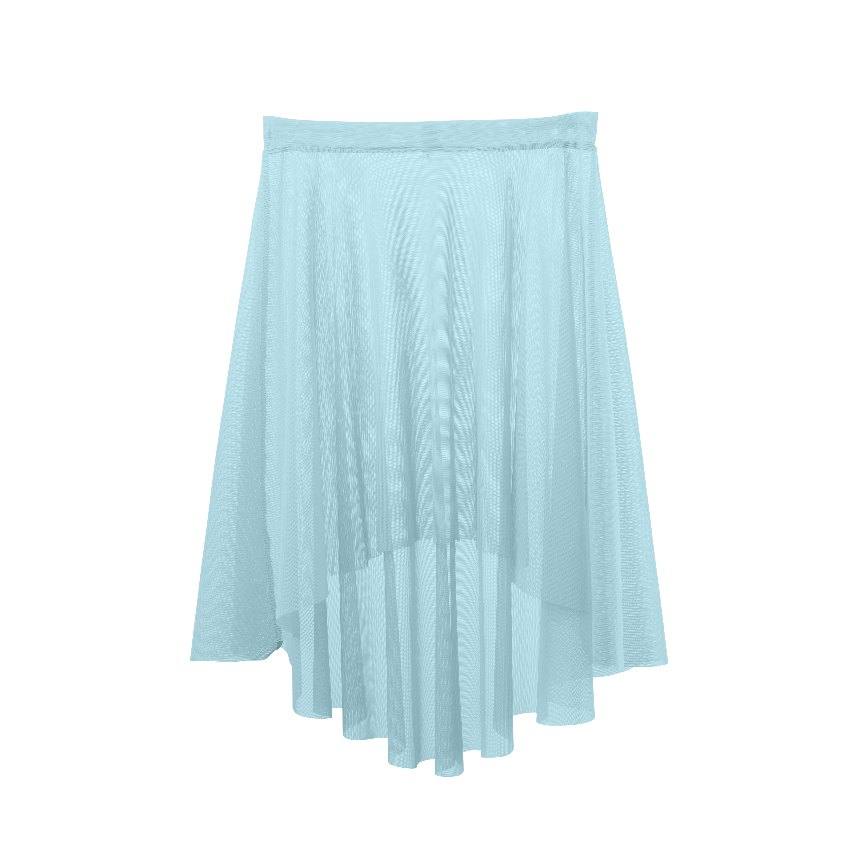 Vinchilight Mesh High-Low Below Knee Skirt