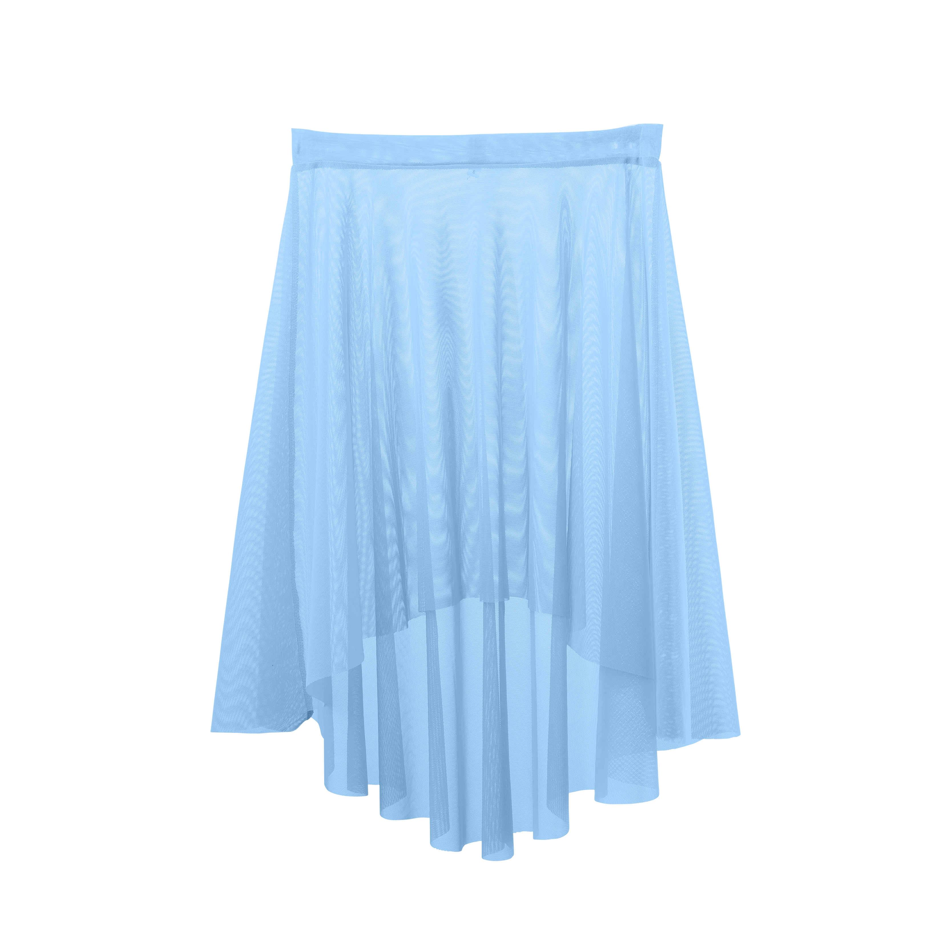 Vinchilight Mesh High-Low Below Knee Skirt