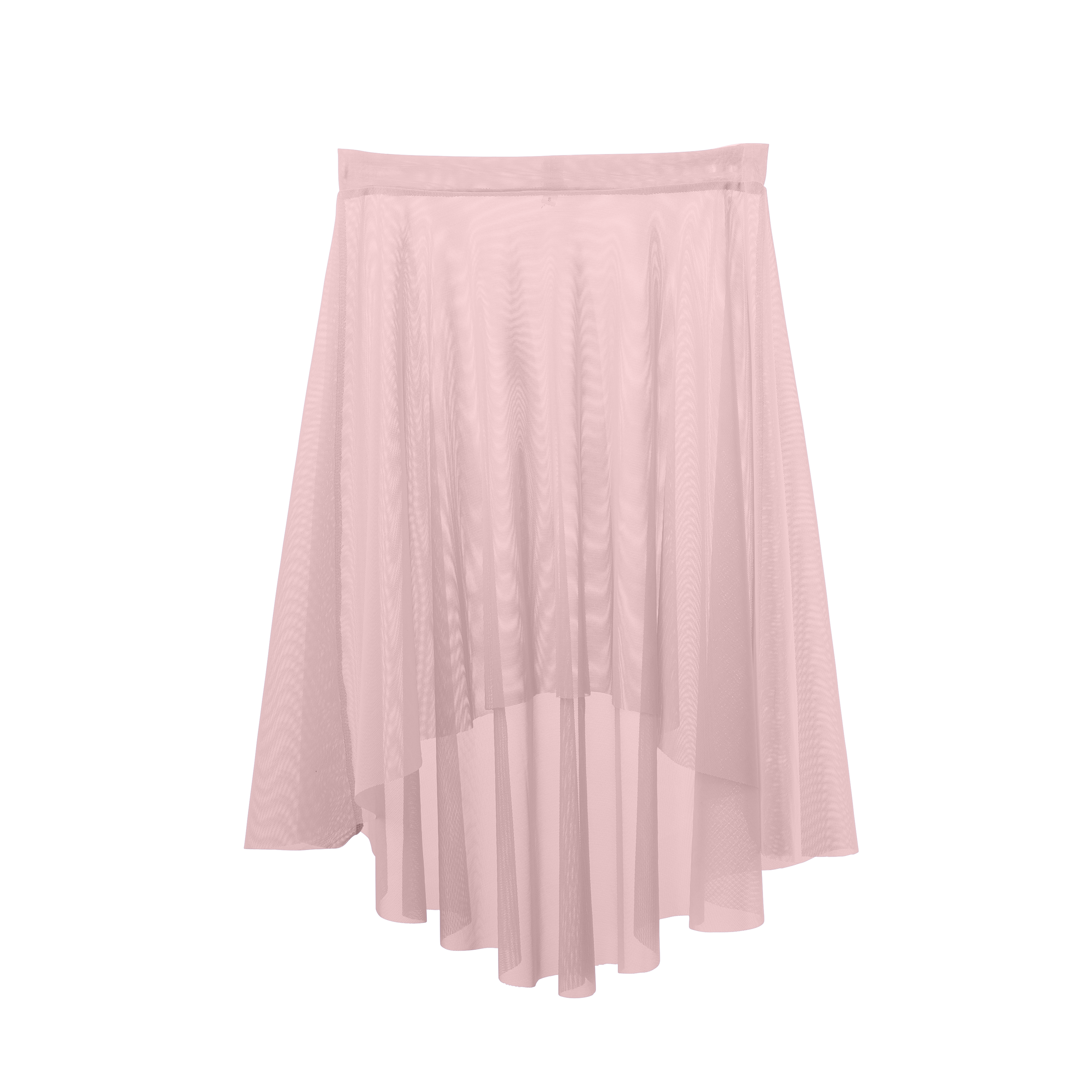 Vinchilight Mesh High-Low Below Knee Skirt