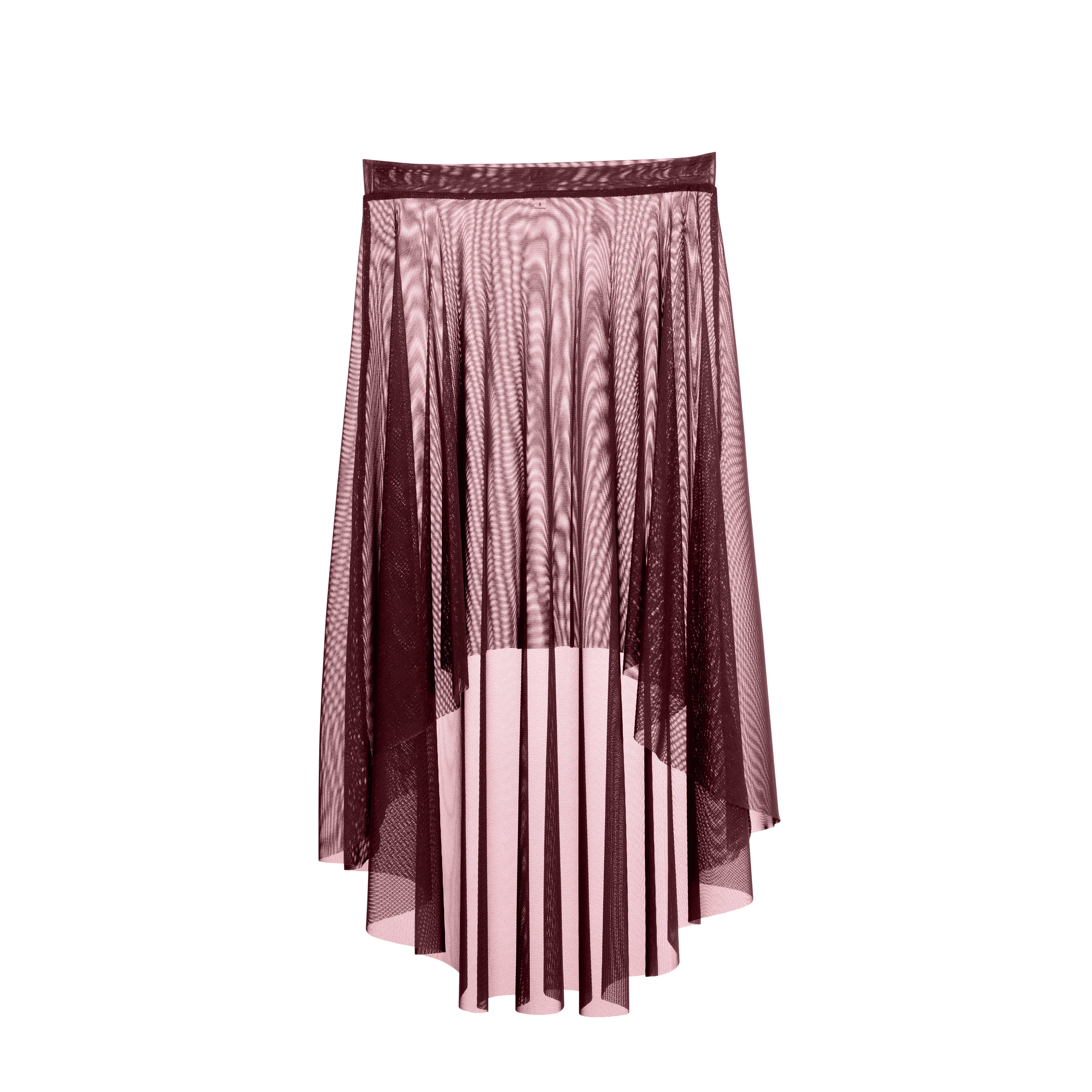 Vinchilight Mesh High-Low Midi Skirt