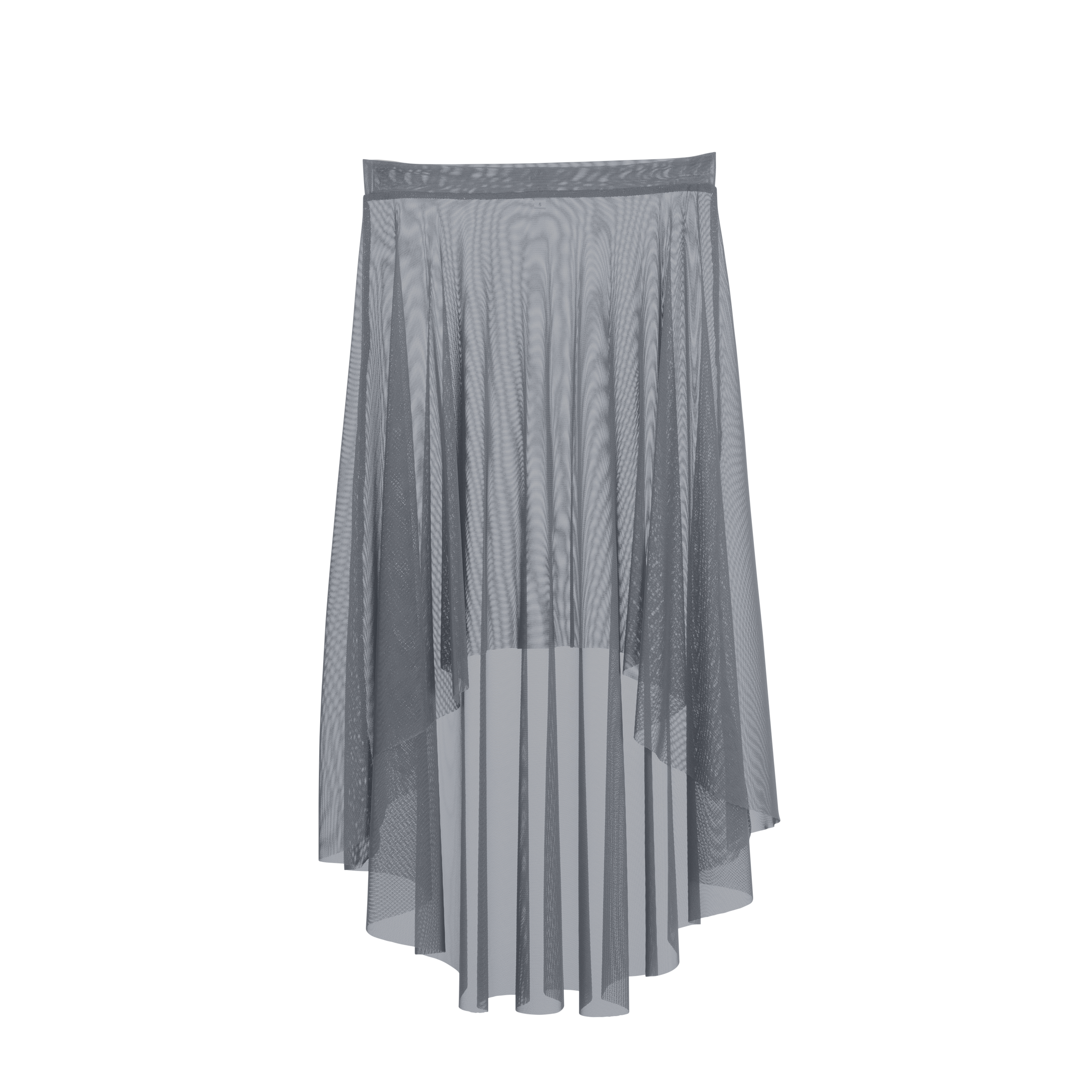 Vinchilight Mesh High-Low Midi Skirt