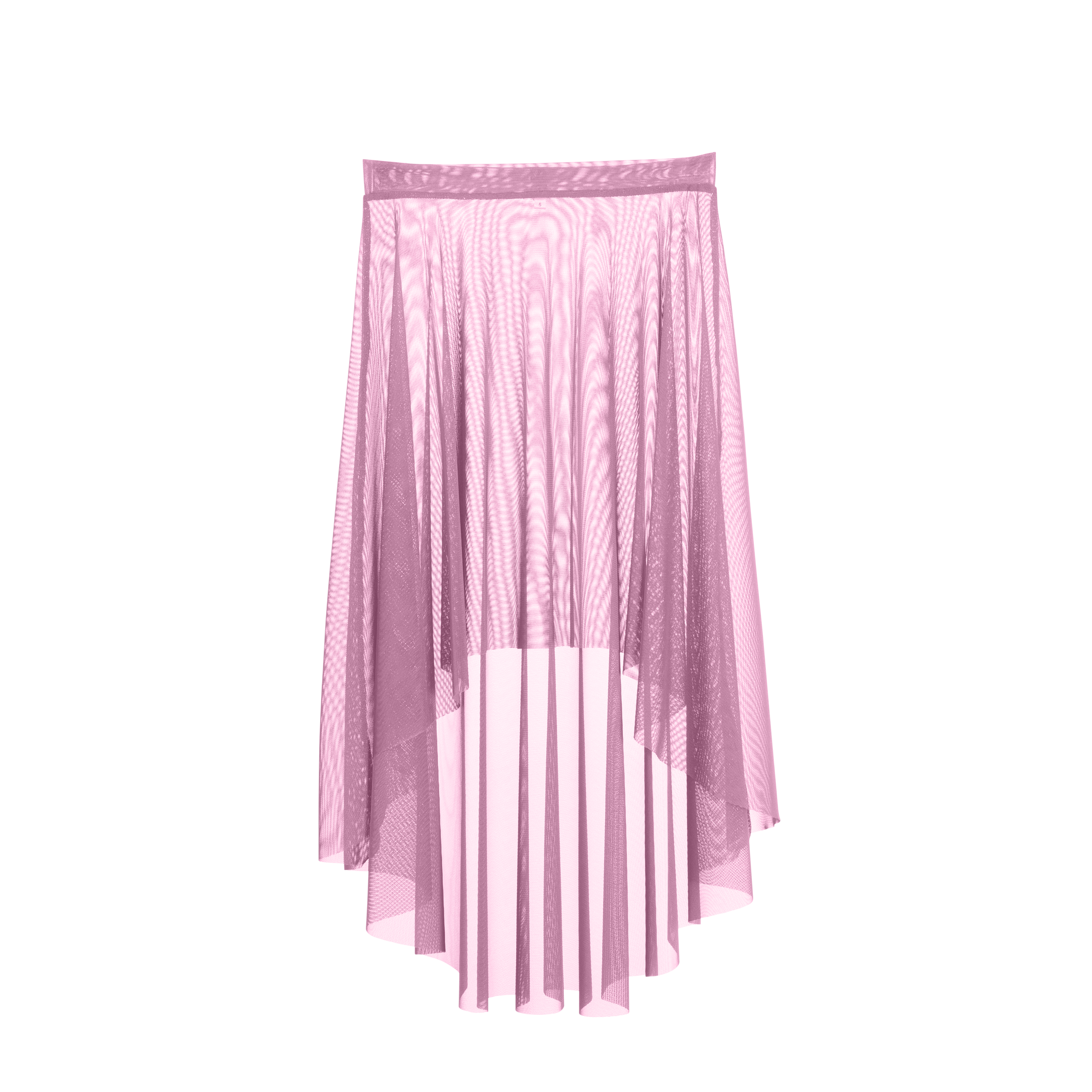 Vinchilight Mesh High-Low Midi Skirt