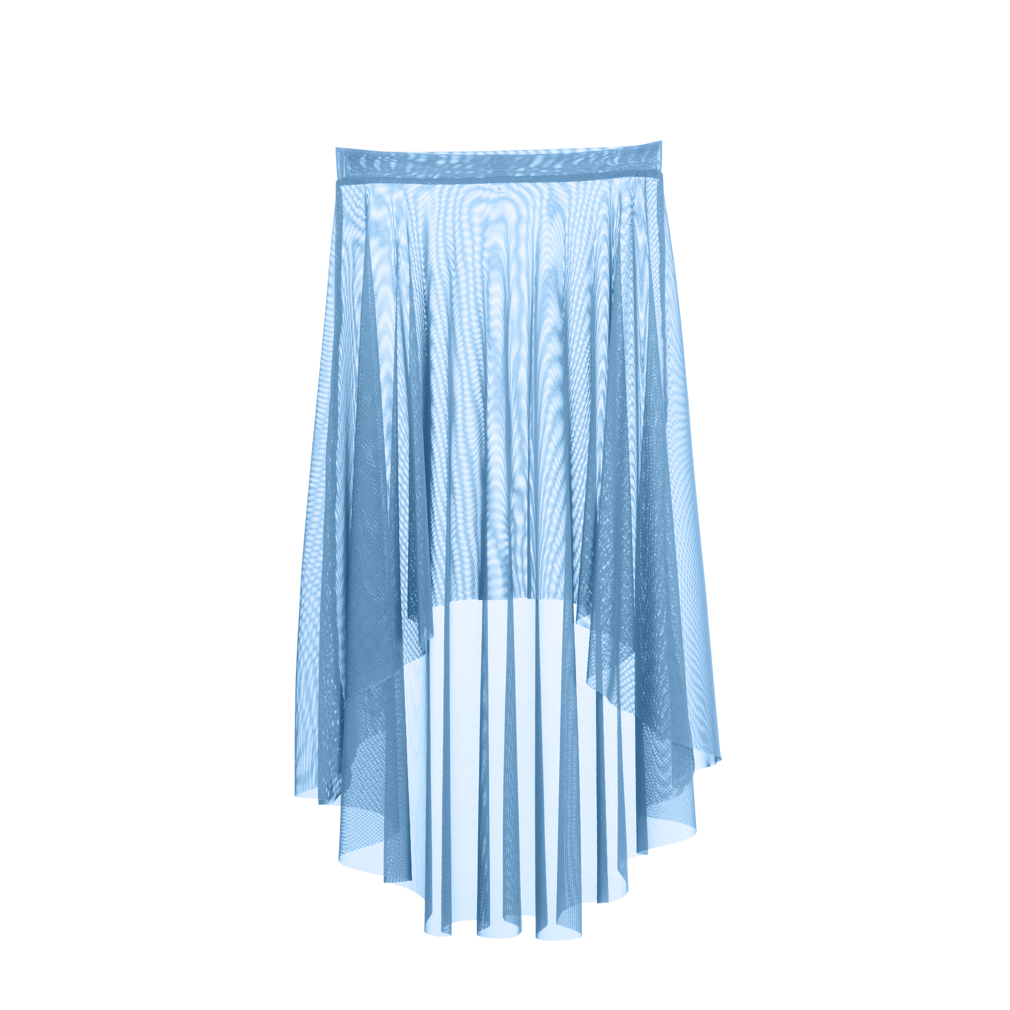Vinchilight Mesh High-Low Midi Skirt