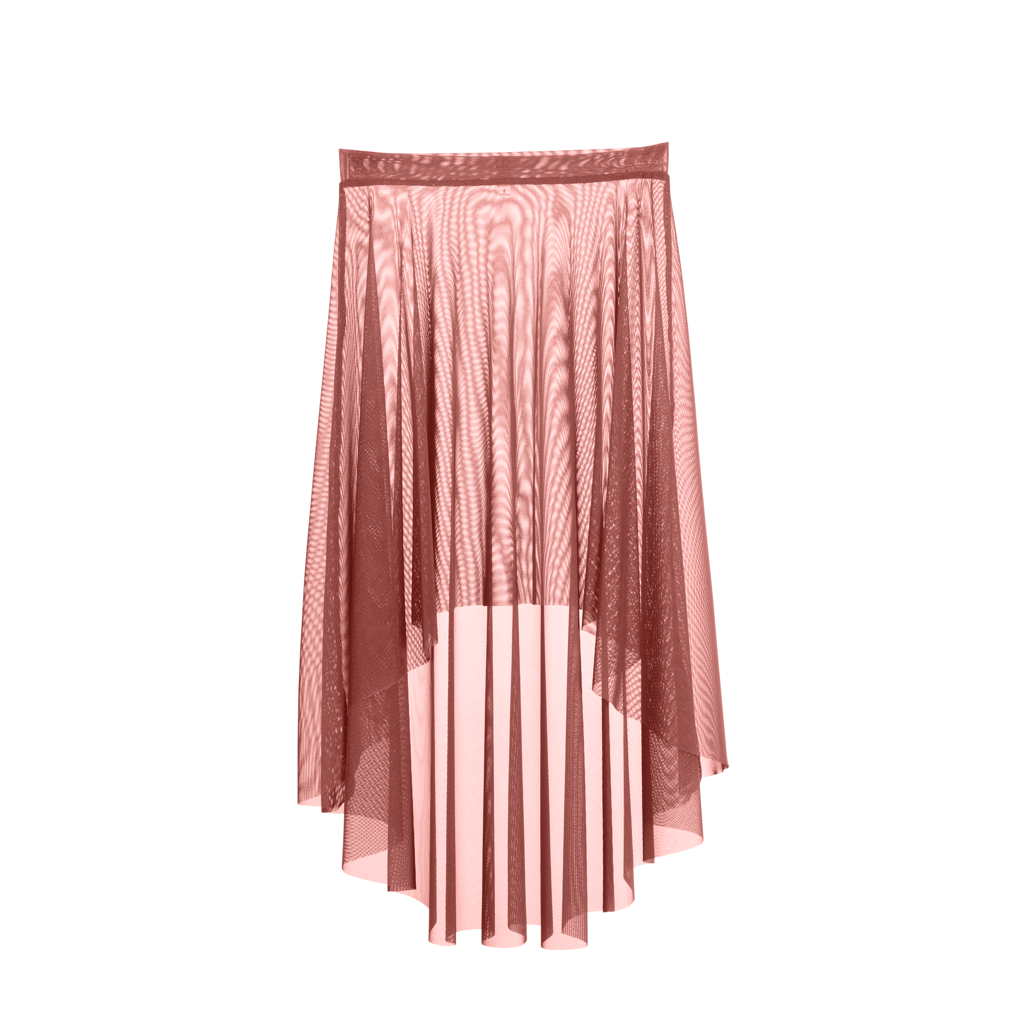 Vinchilight Mesh High-Low Midi Skirt