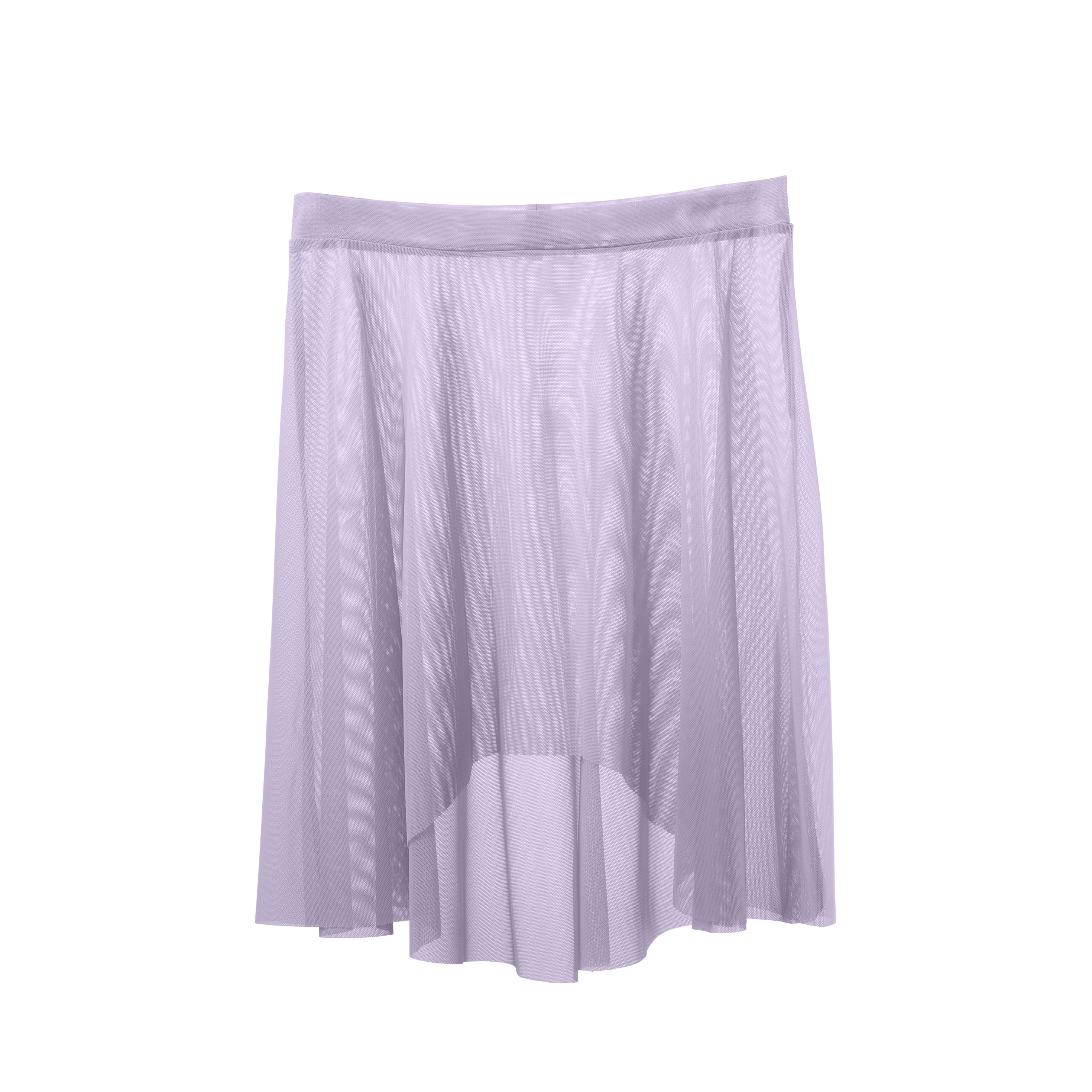 Vinchilight Mesh High-Low Above Knee Skirt
