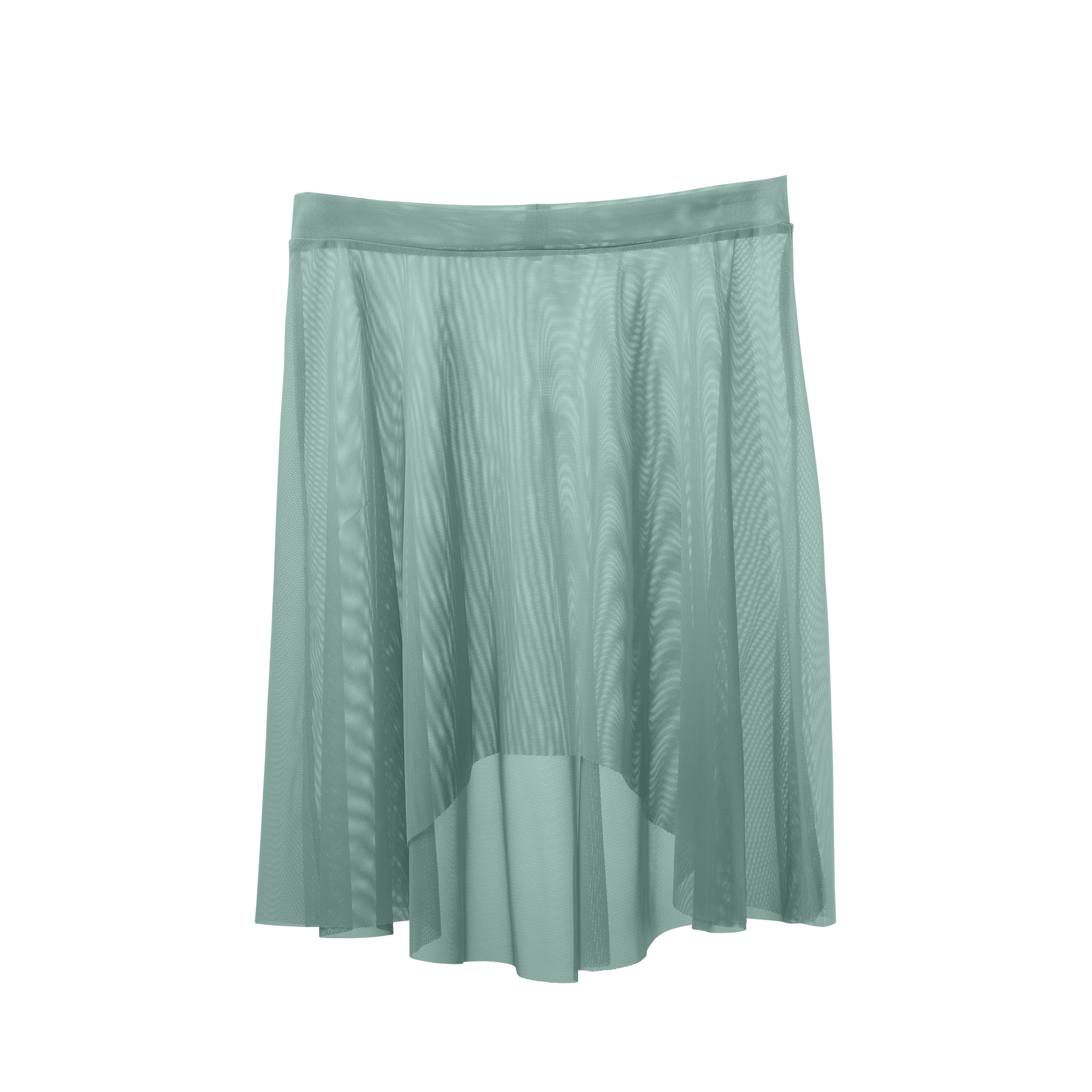 Vinchilight Mesh High-Low Above Knee Skirt