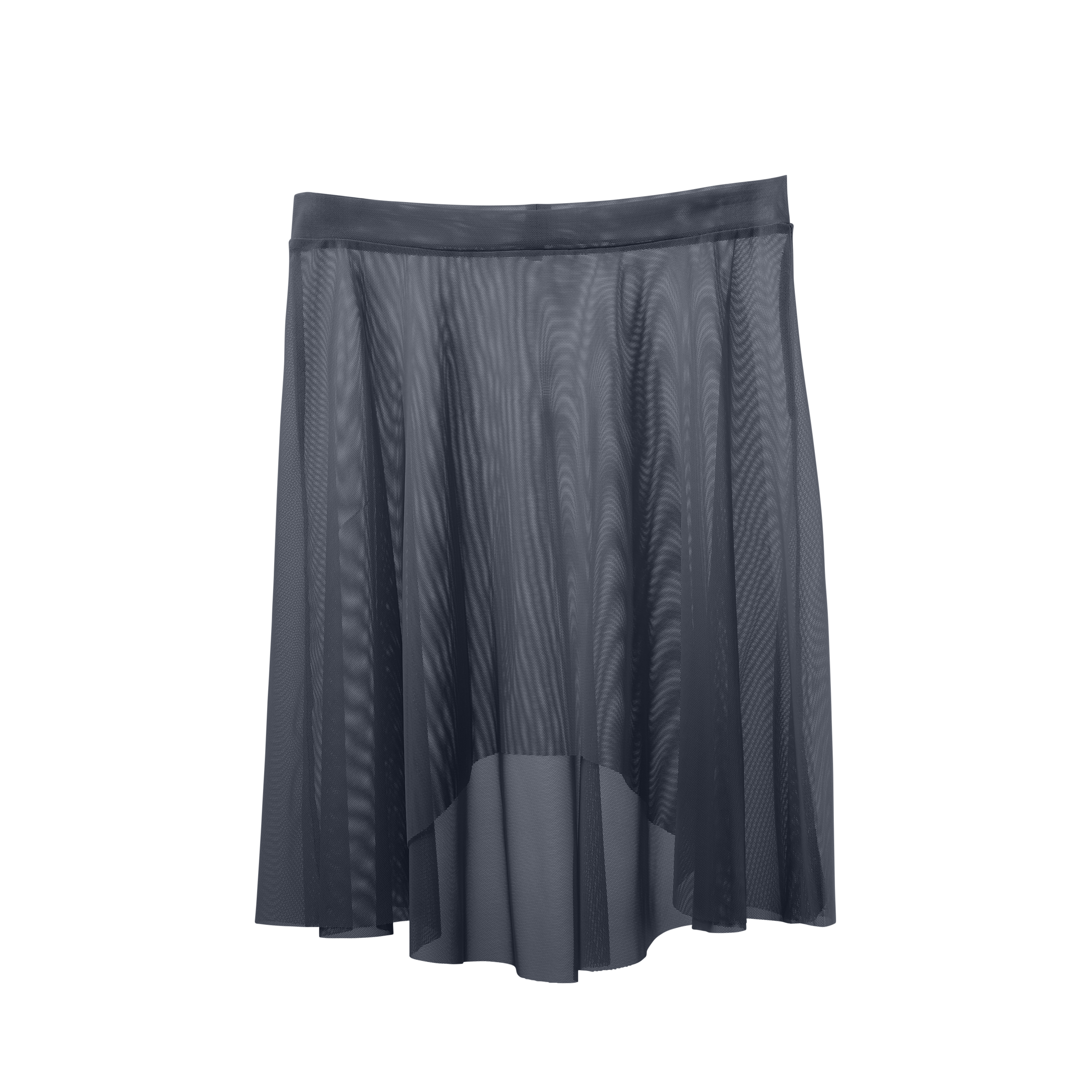 Vinchilight Mesh High-Low Above Knee Skirt