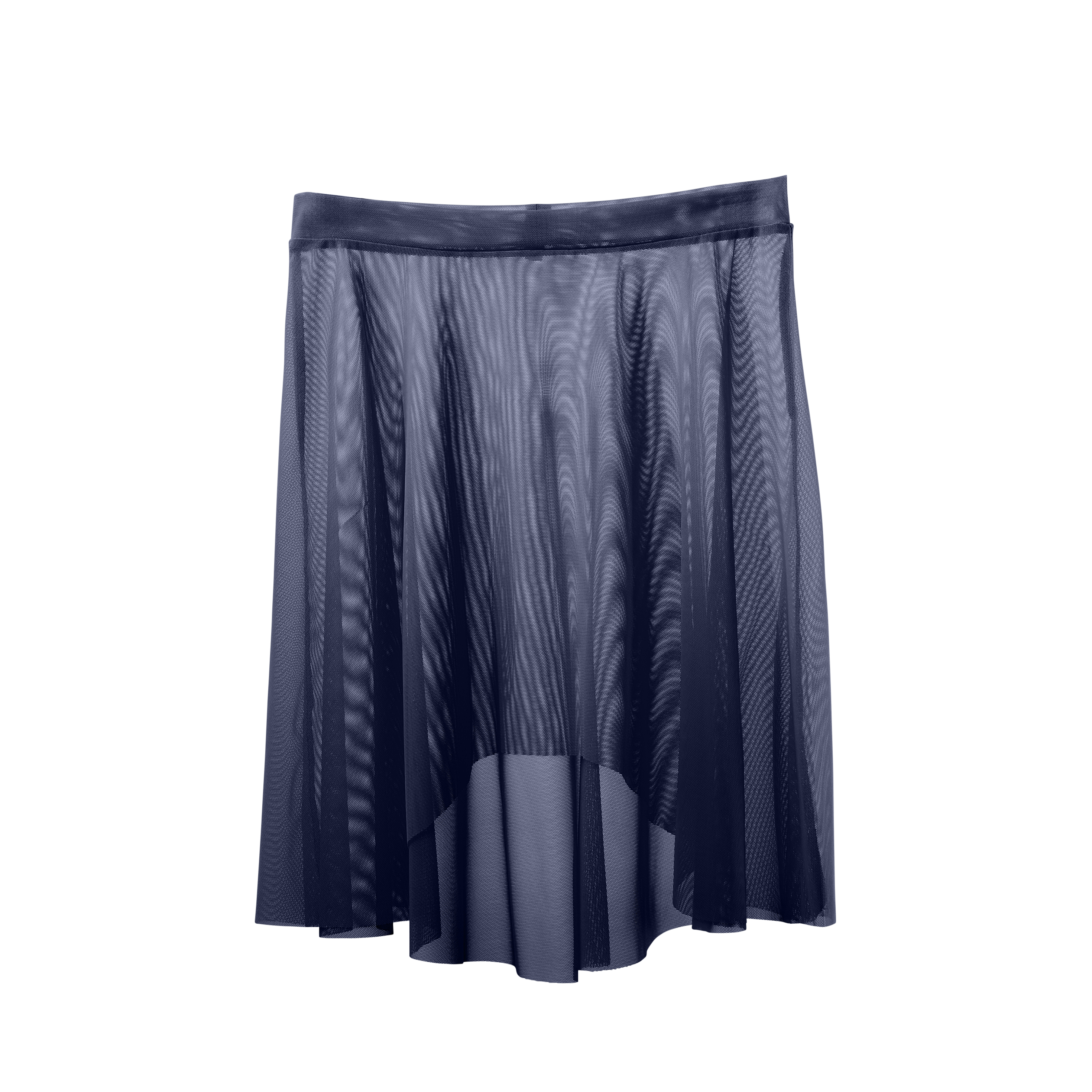 Vinchilight Mesh High-Low Above Knee Skirt