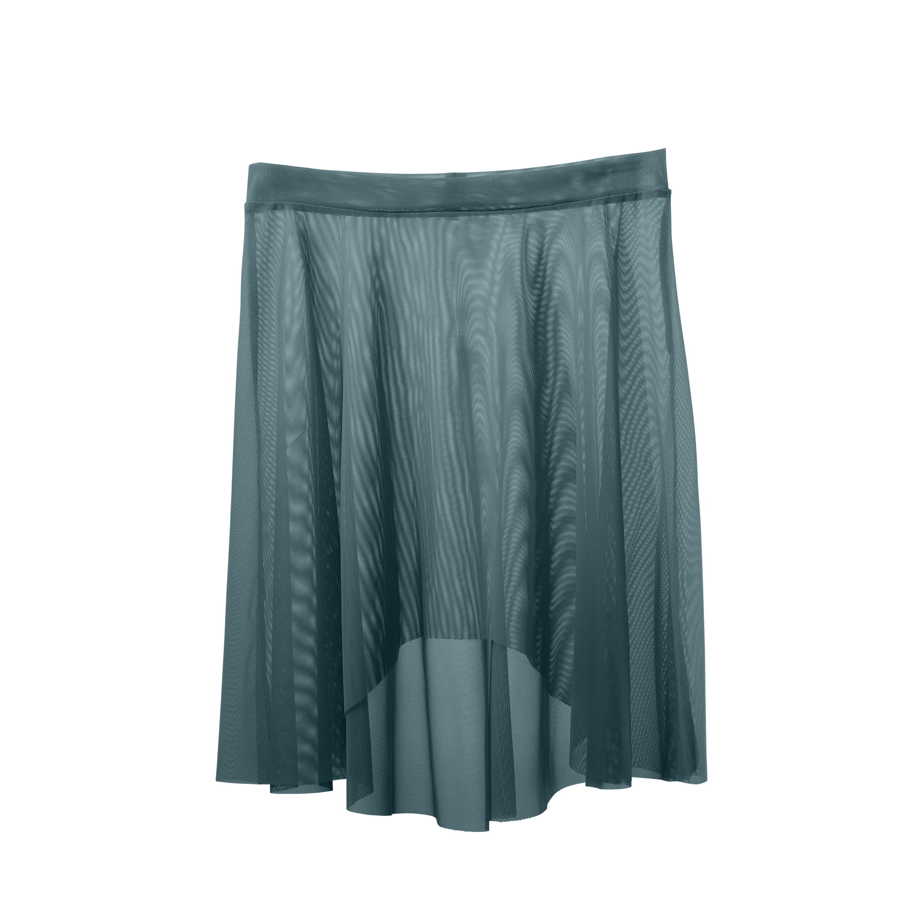 Vinchilight Mesh High-Low Above Knee Skirt