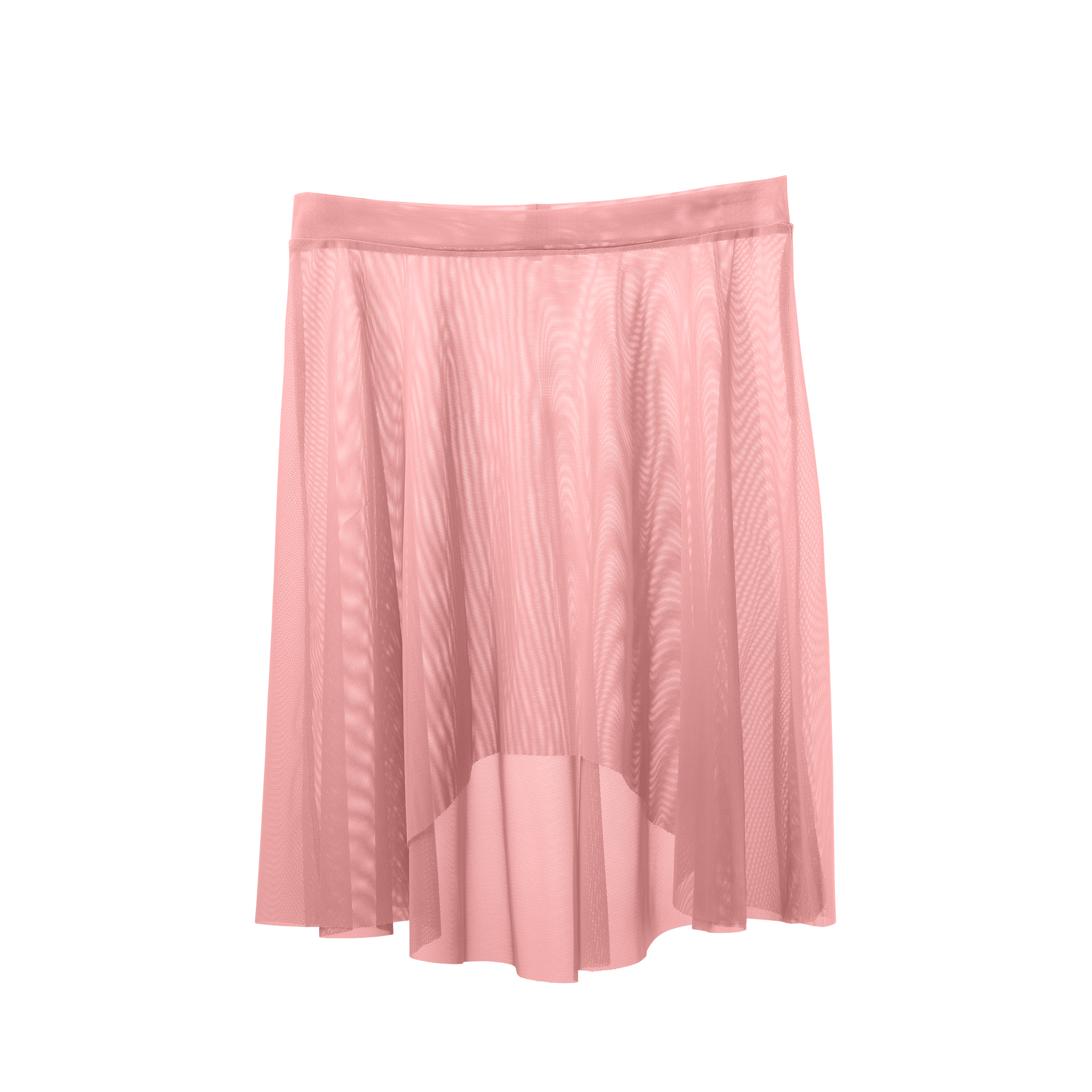 Vinchilight Mesh High-Low Above Knee Skirt