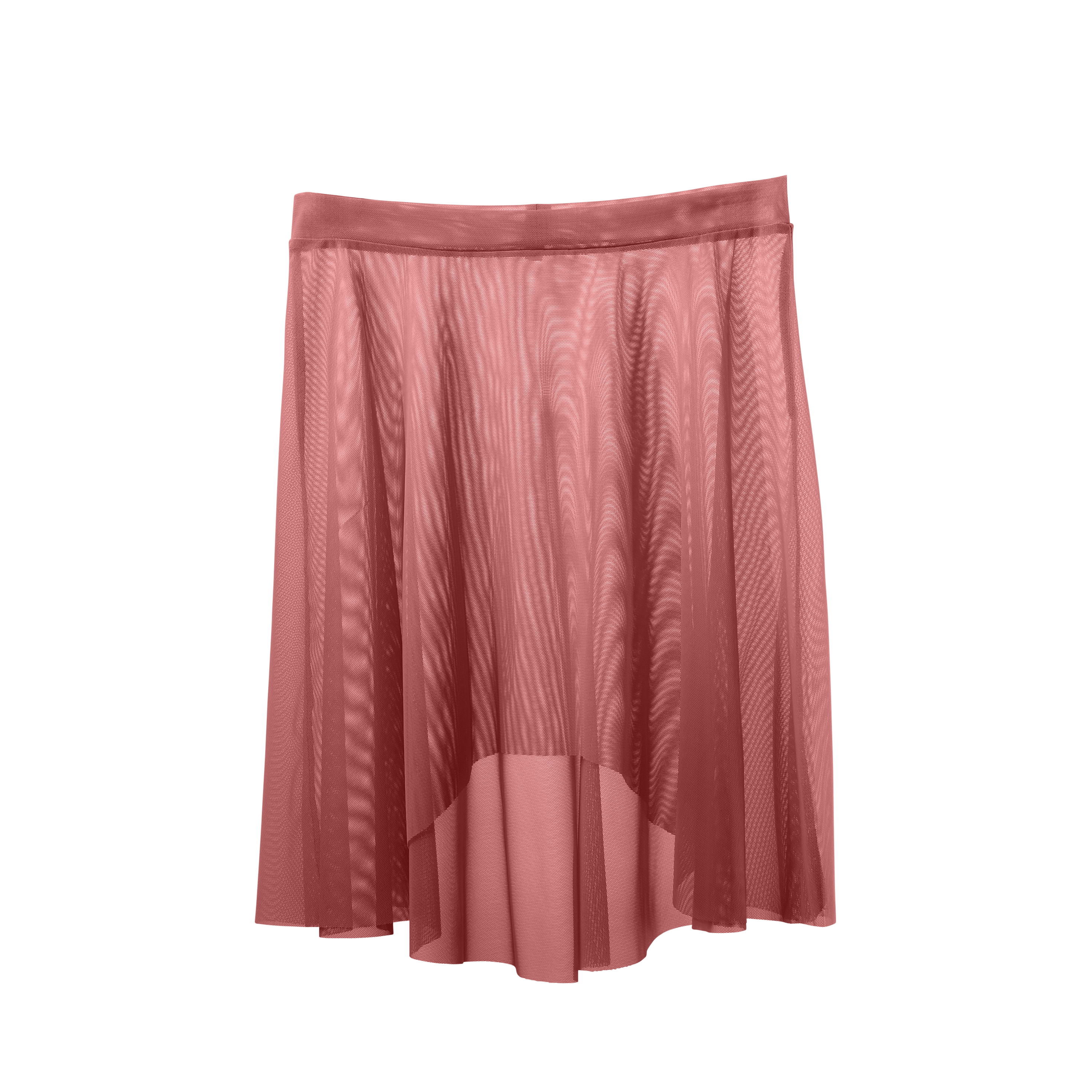 Vinchilight Mesh High-Low Above Knee Skirt