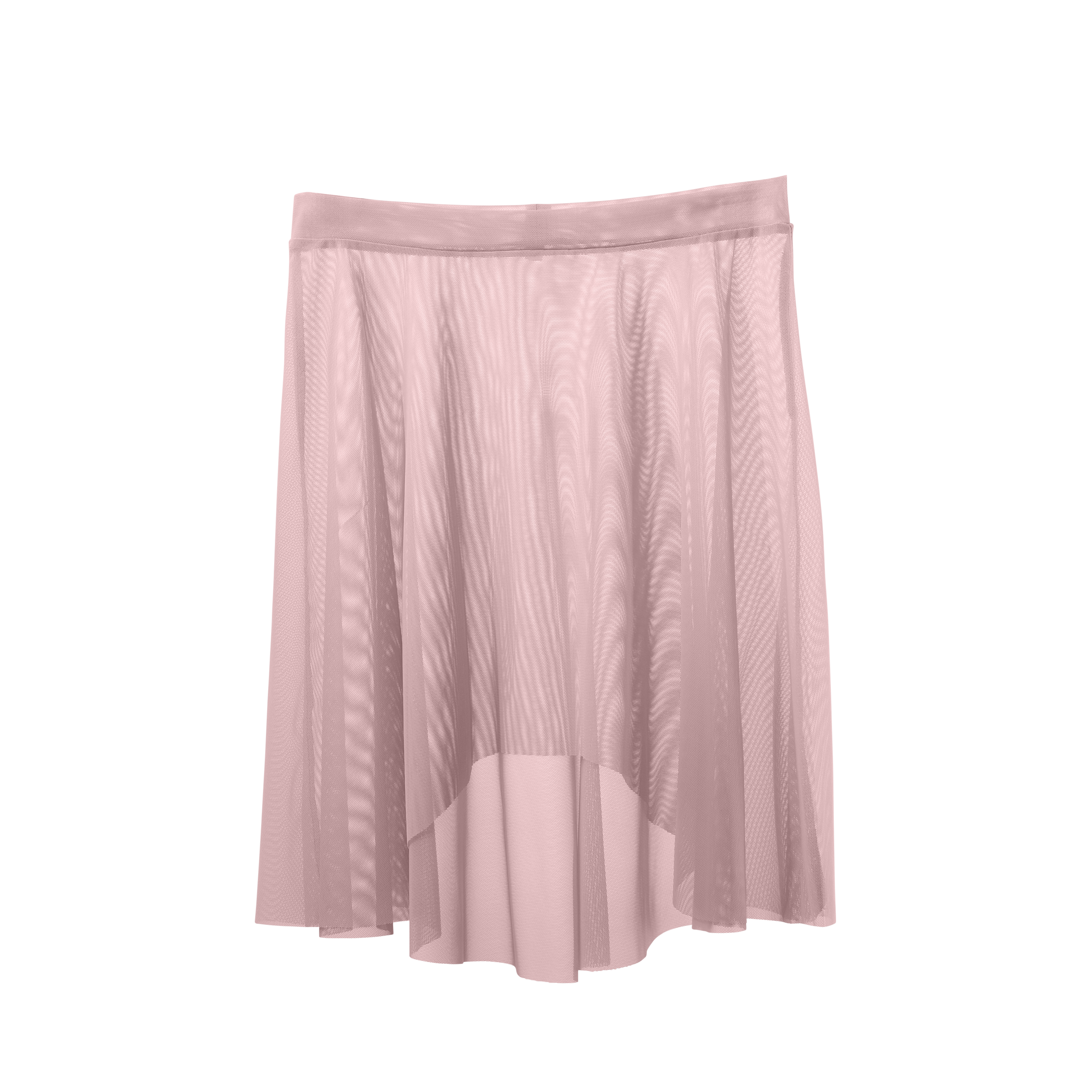 Vinchilight Mesh High-Low Above Knee Skirt