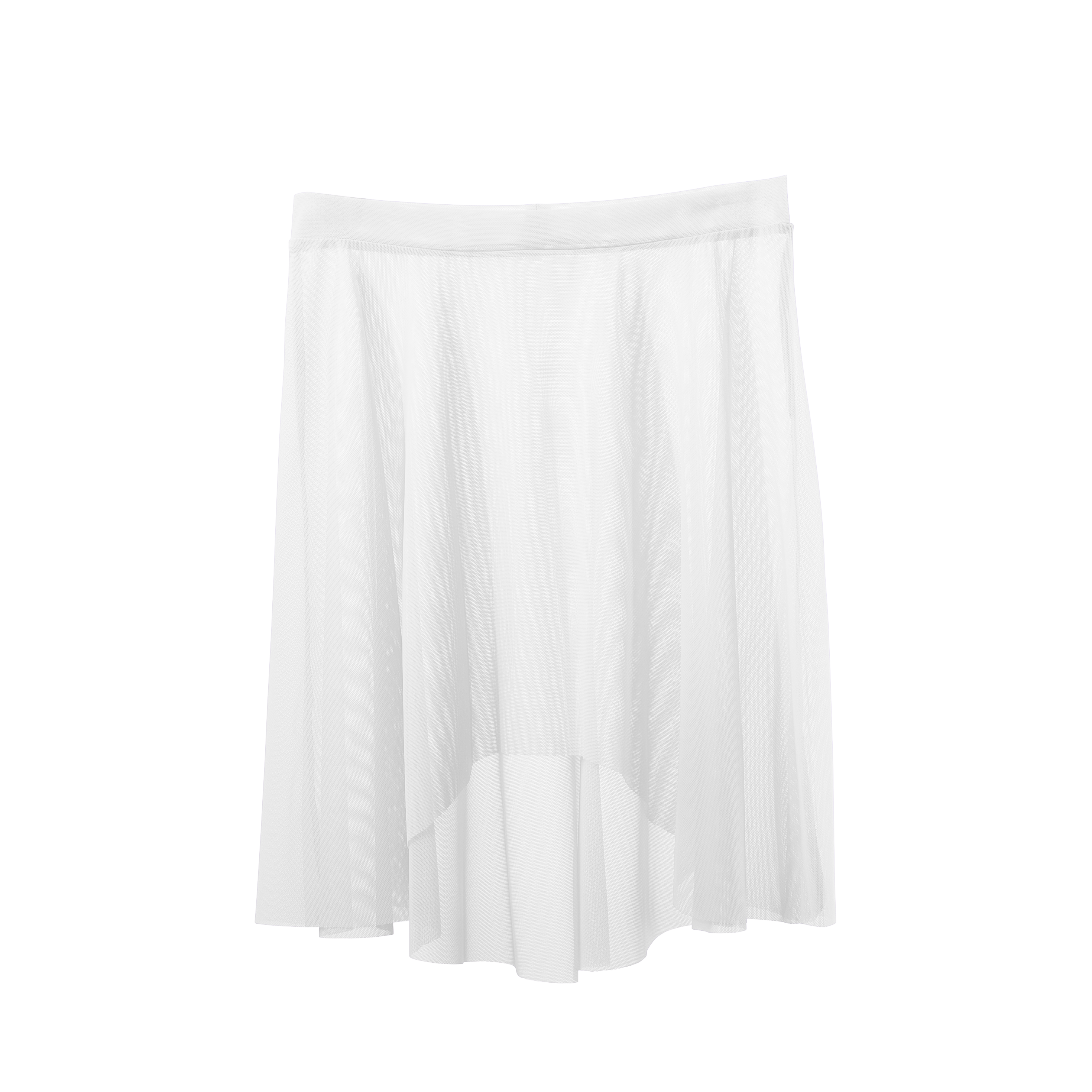 Vinchilight Mesh High-Low Above Knee Skirt
