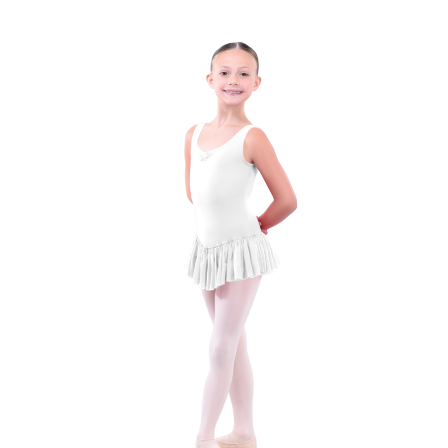 Skirted Tank with Layered Mesh