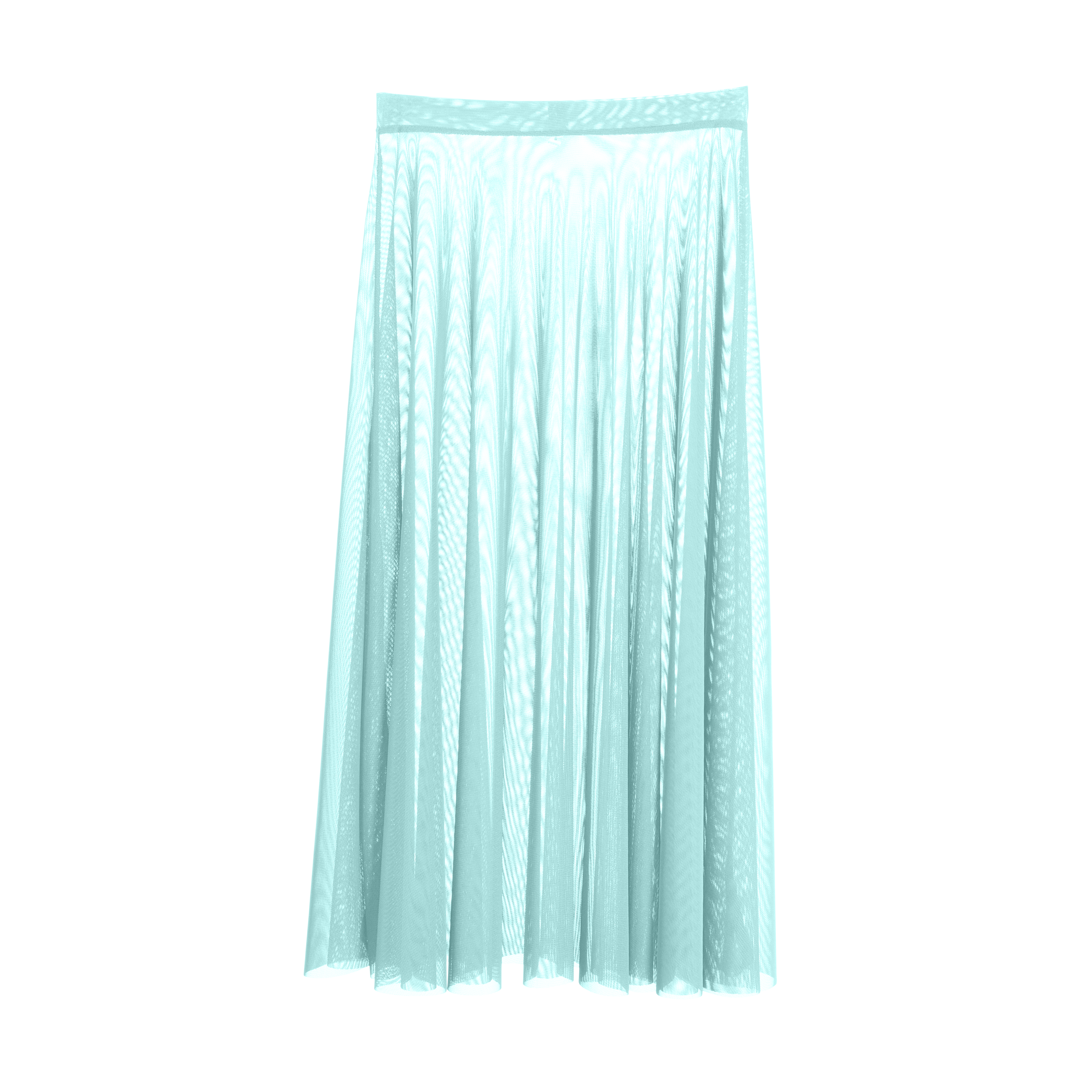 Meridien Mesh A-Line Midi Skirt