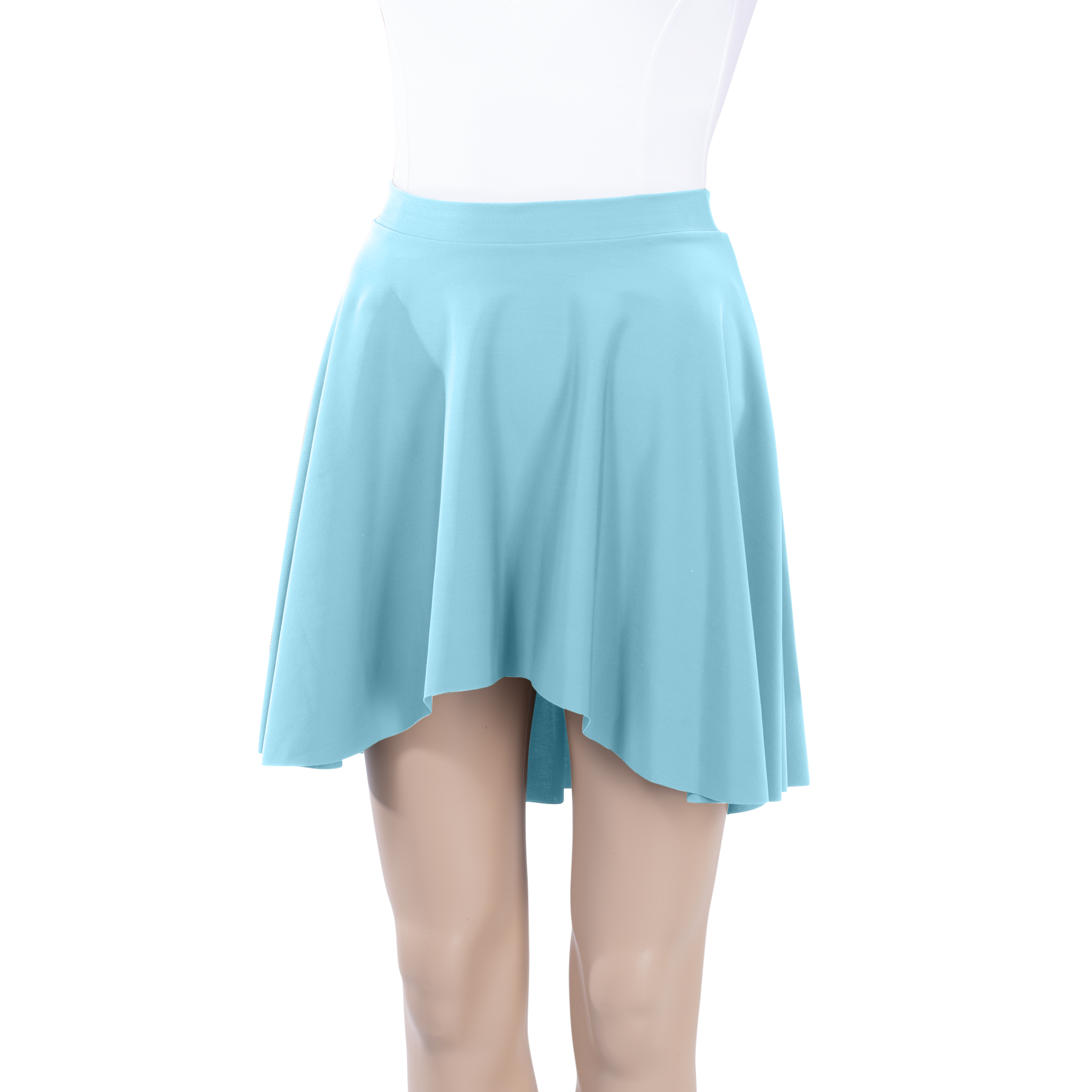Milliskin High-Low Above Knee Skirt