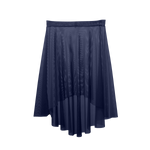 Meridien Mesh High-Low Below Knee Skirt