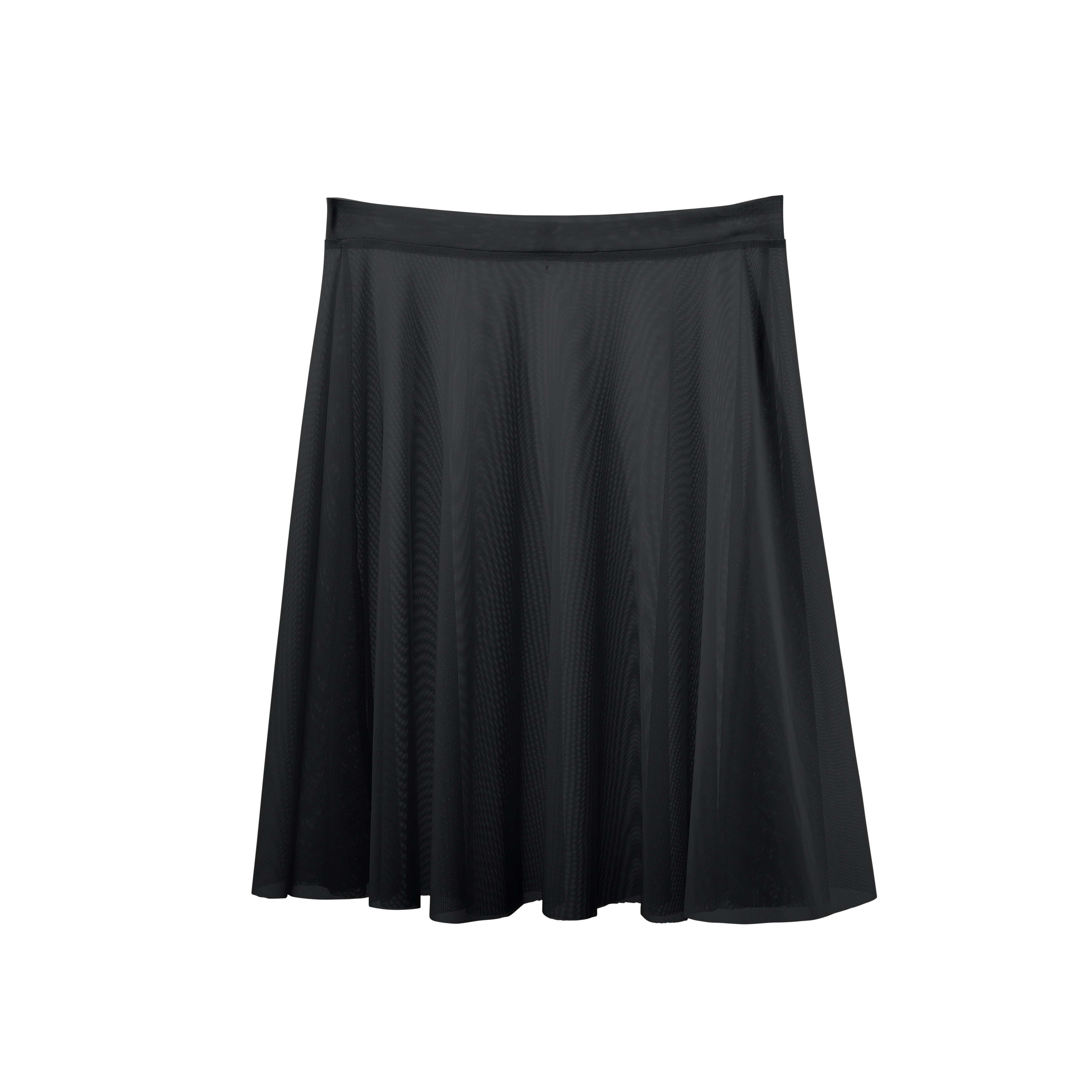 Meridien Mesh A-line Above Knee Skirt