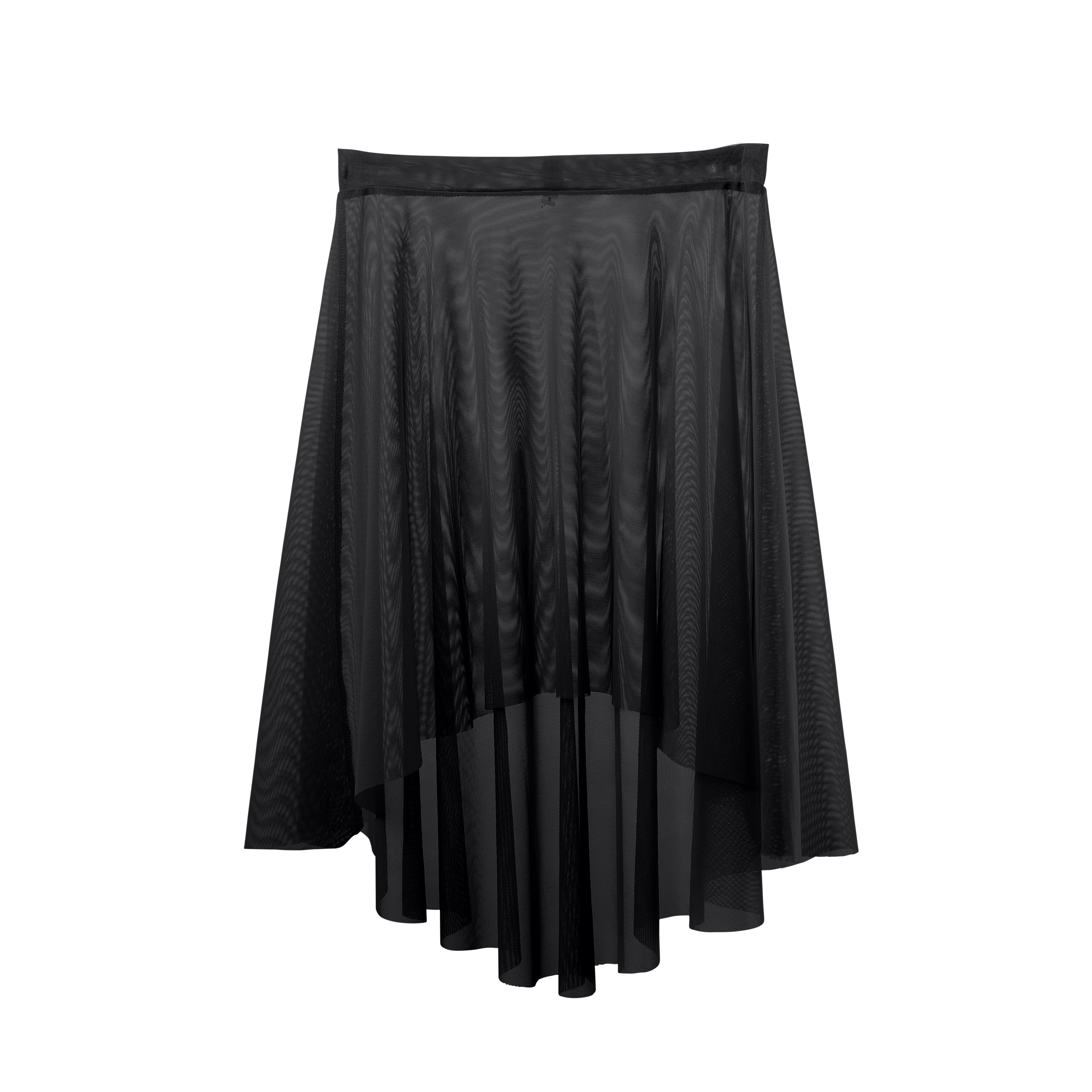 Meridien Mesh High-Low Below Knee Skirt - Child