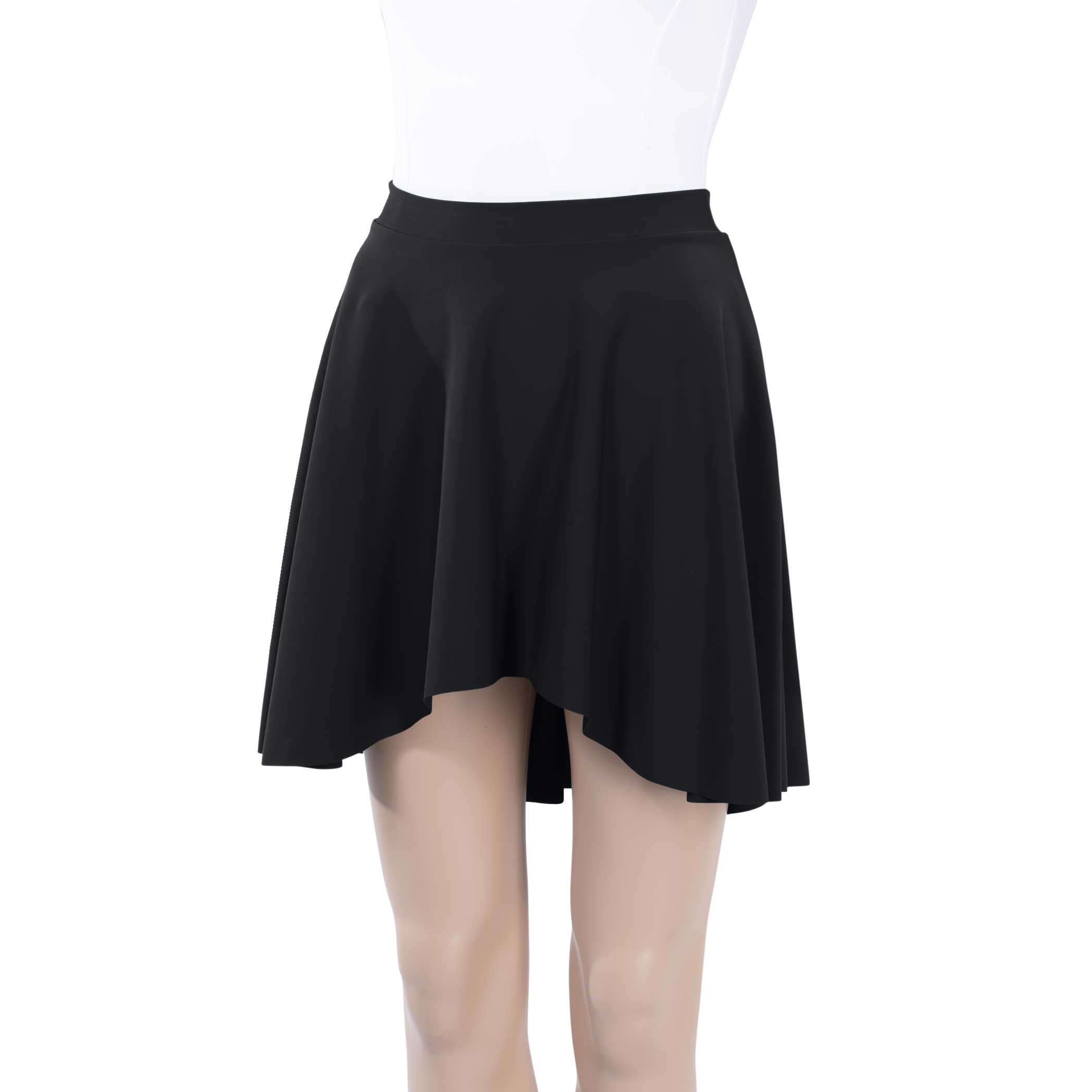Milliskin High-Low Above Knee Skirt